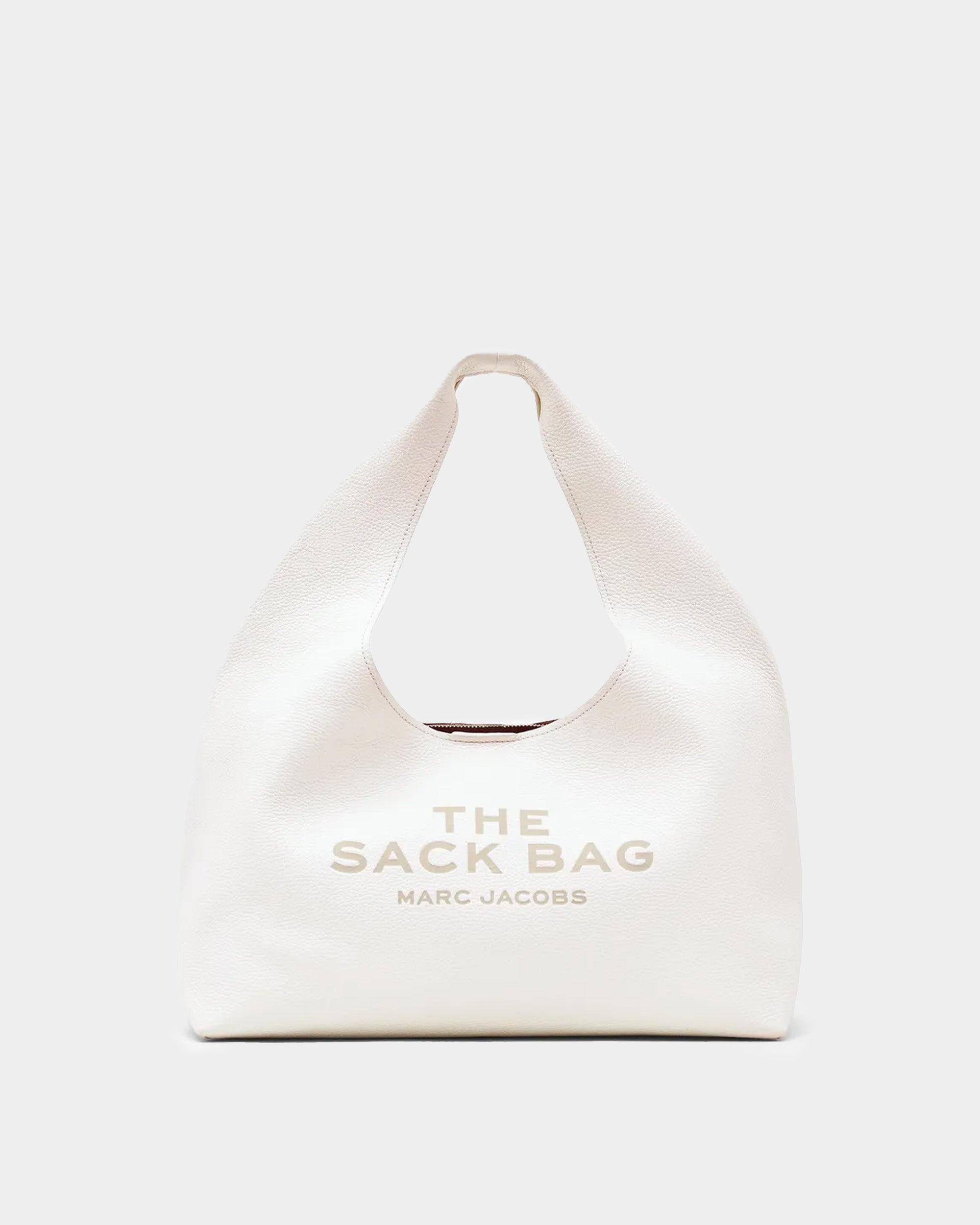 MARC JACOBS The Sack 大型白色皮革手袋