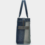 MARC JACOBS 拼接丹寧大型托特包