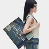 MARC JACOBS 拼接丹寧大型托特包