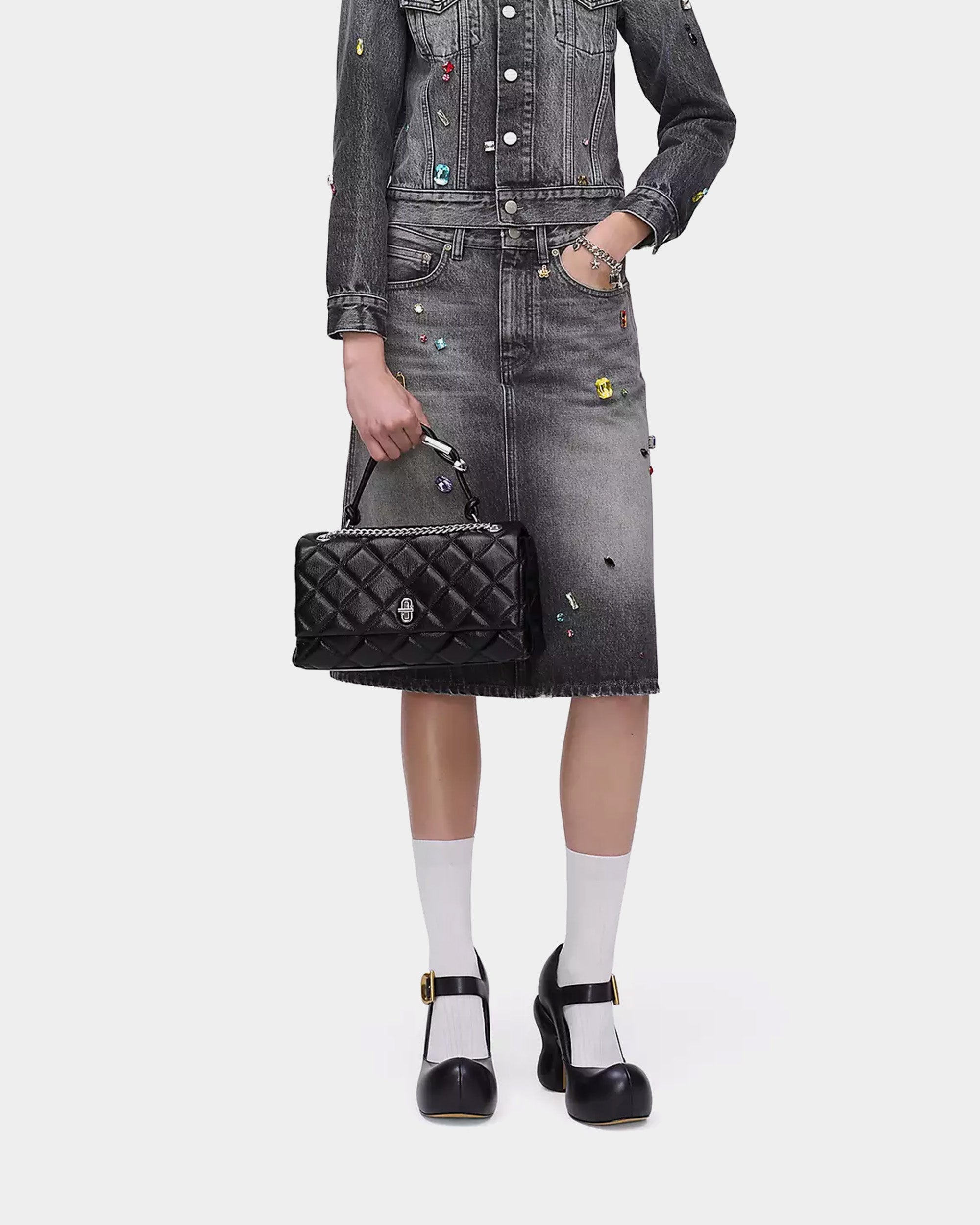 MARC JACOBS DUAL 中型菱格雙鏈包