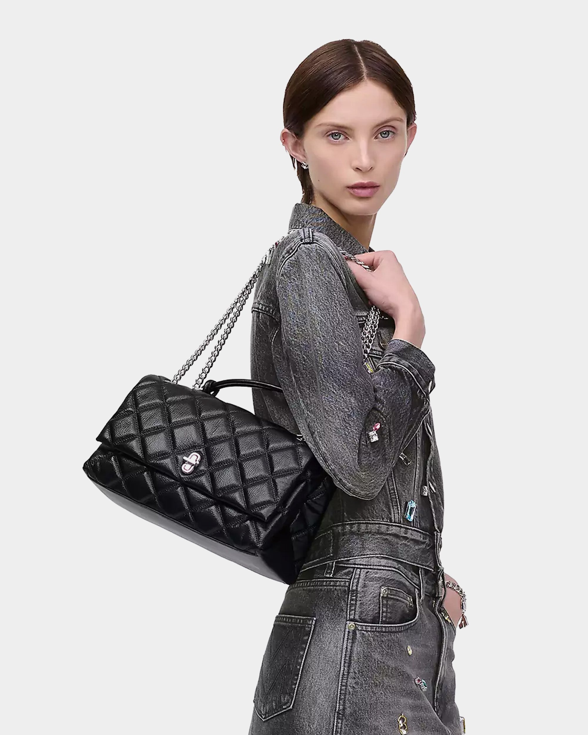 MARC JACOBS DUAL 中型菱格雙鏈包