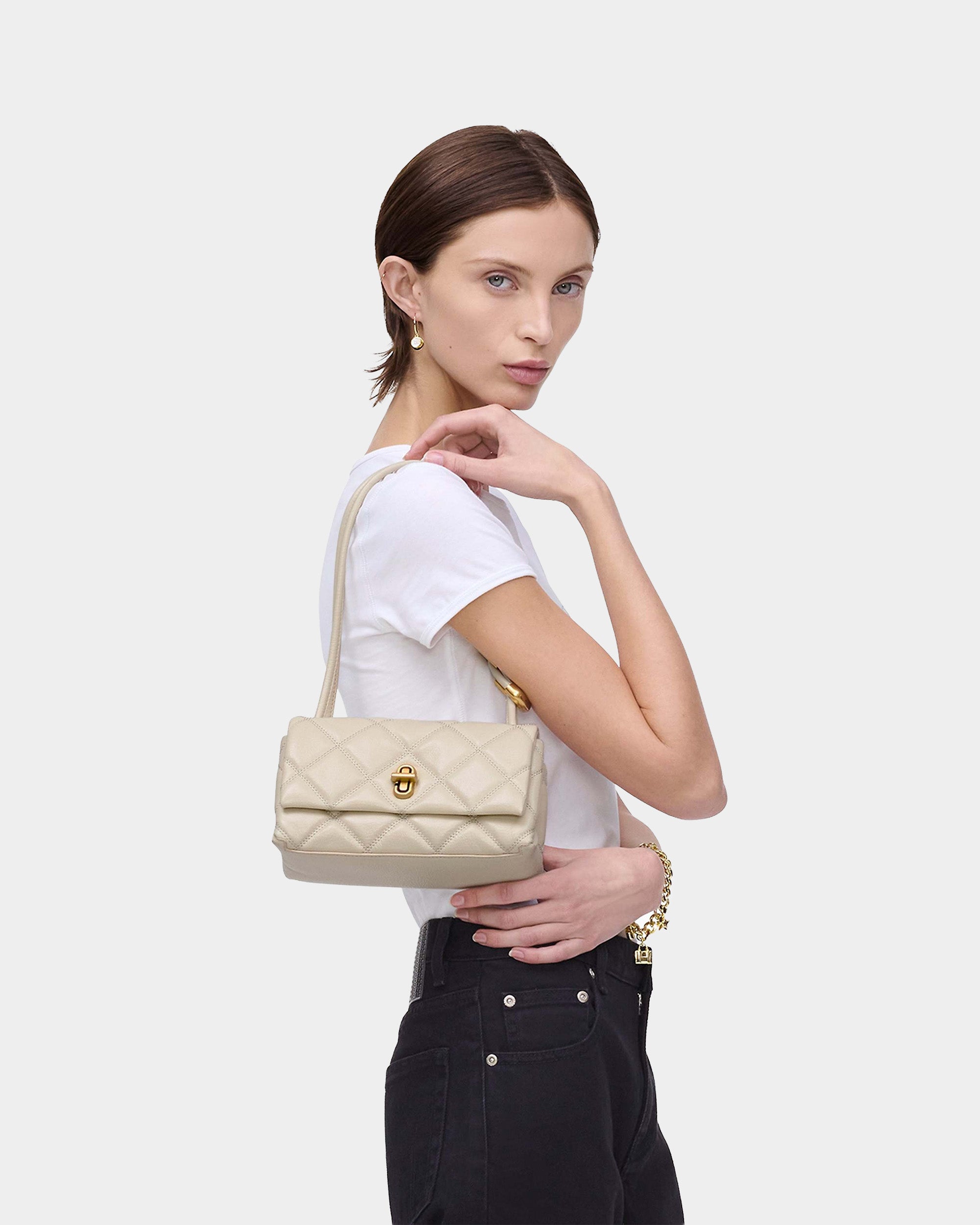 MARC JACOBS 菱格紋迷你肩背包