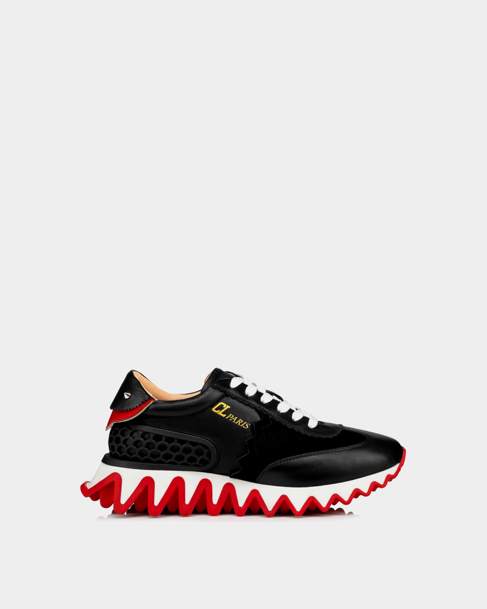 CHRISTIAN LOUBOUTIN 女款黑色牛皮運動鞋