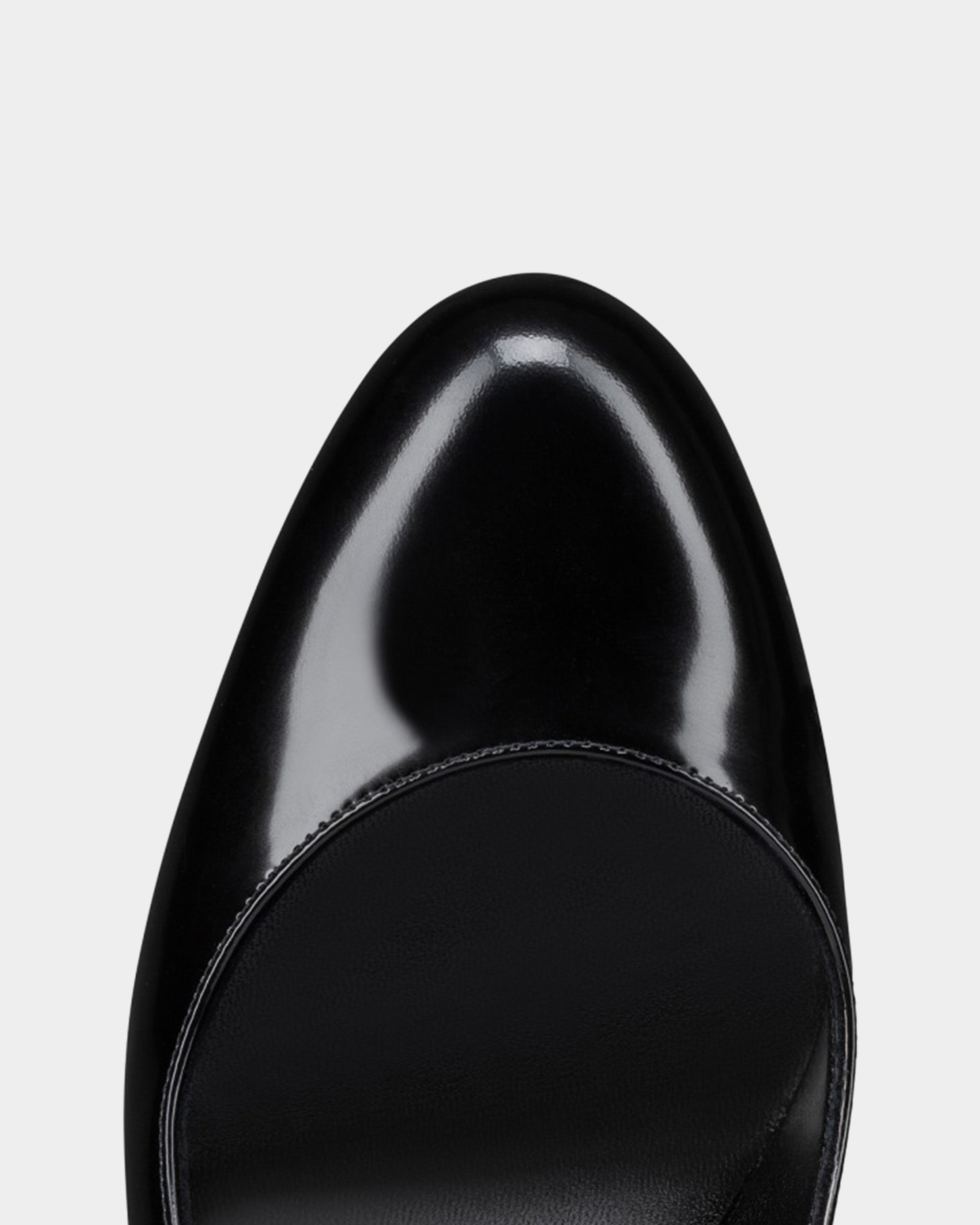 CHRISTIAN LOUBOUTIN 亮面小牛皮 85mm 黑色高跟鞋