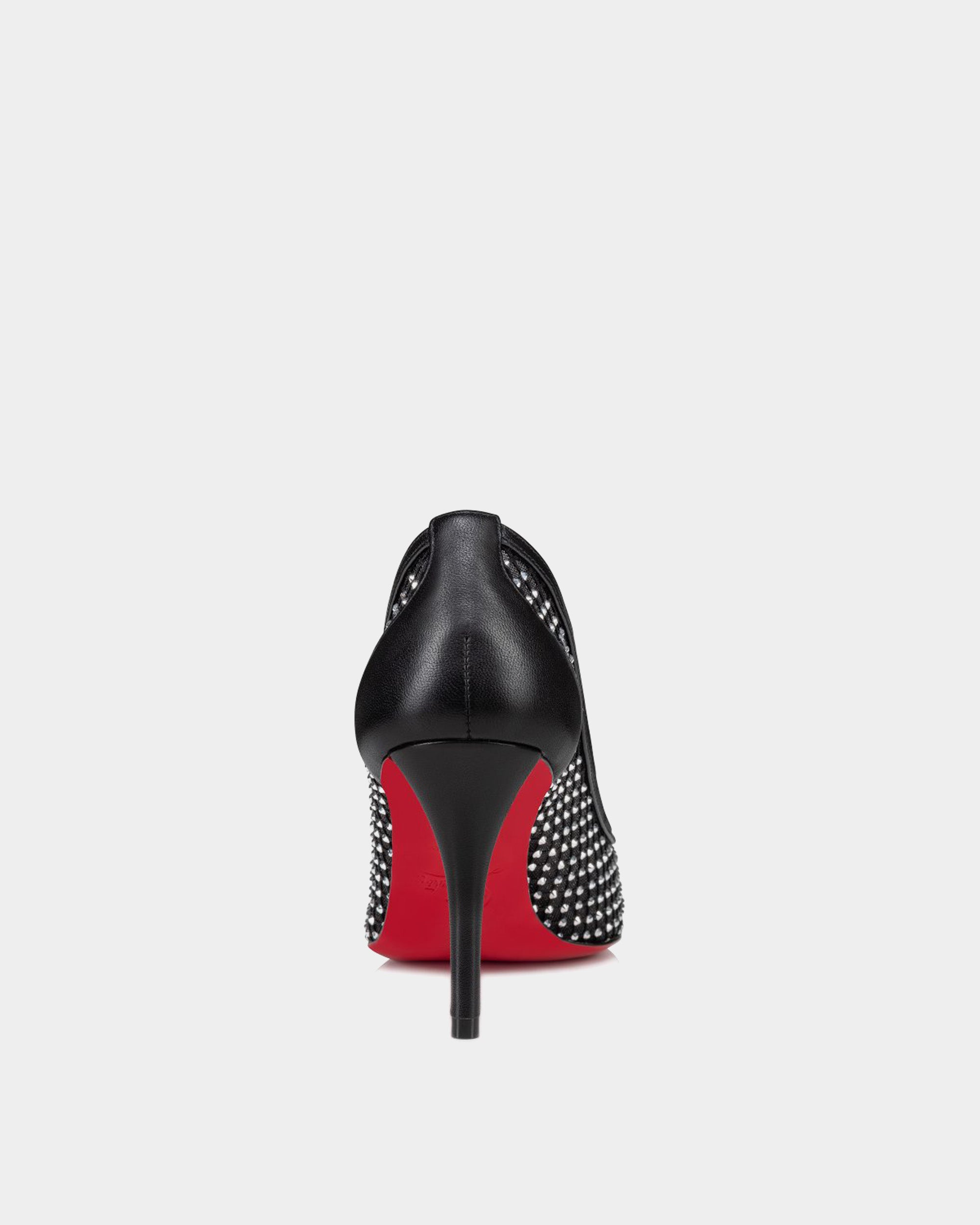 CHRISTIAN LOUBOUTIN 黑色透明水鑽高跟鞋