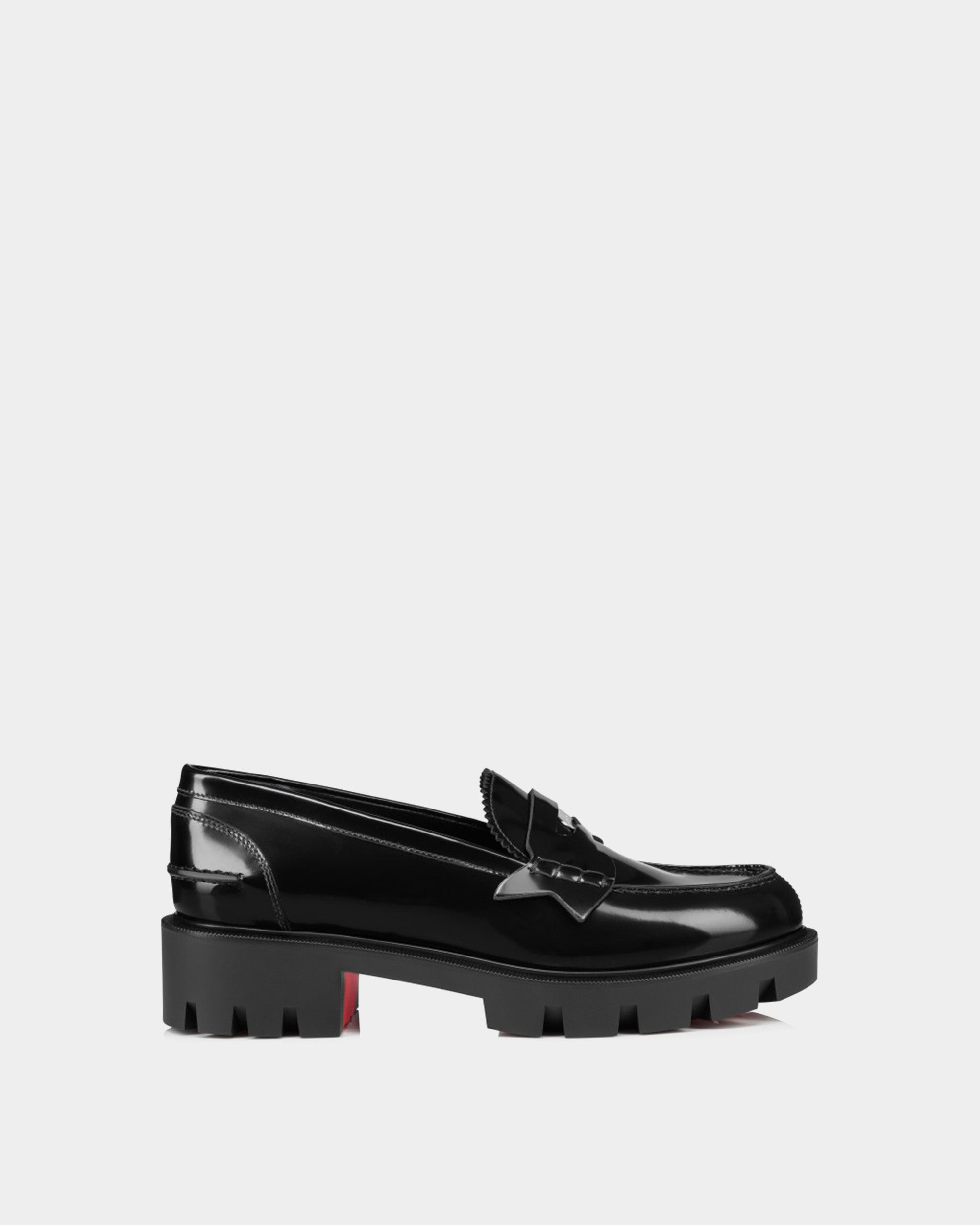 CHRISTIAN LOUBOUTIN 黑色厚底樂福鞋