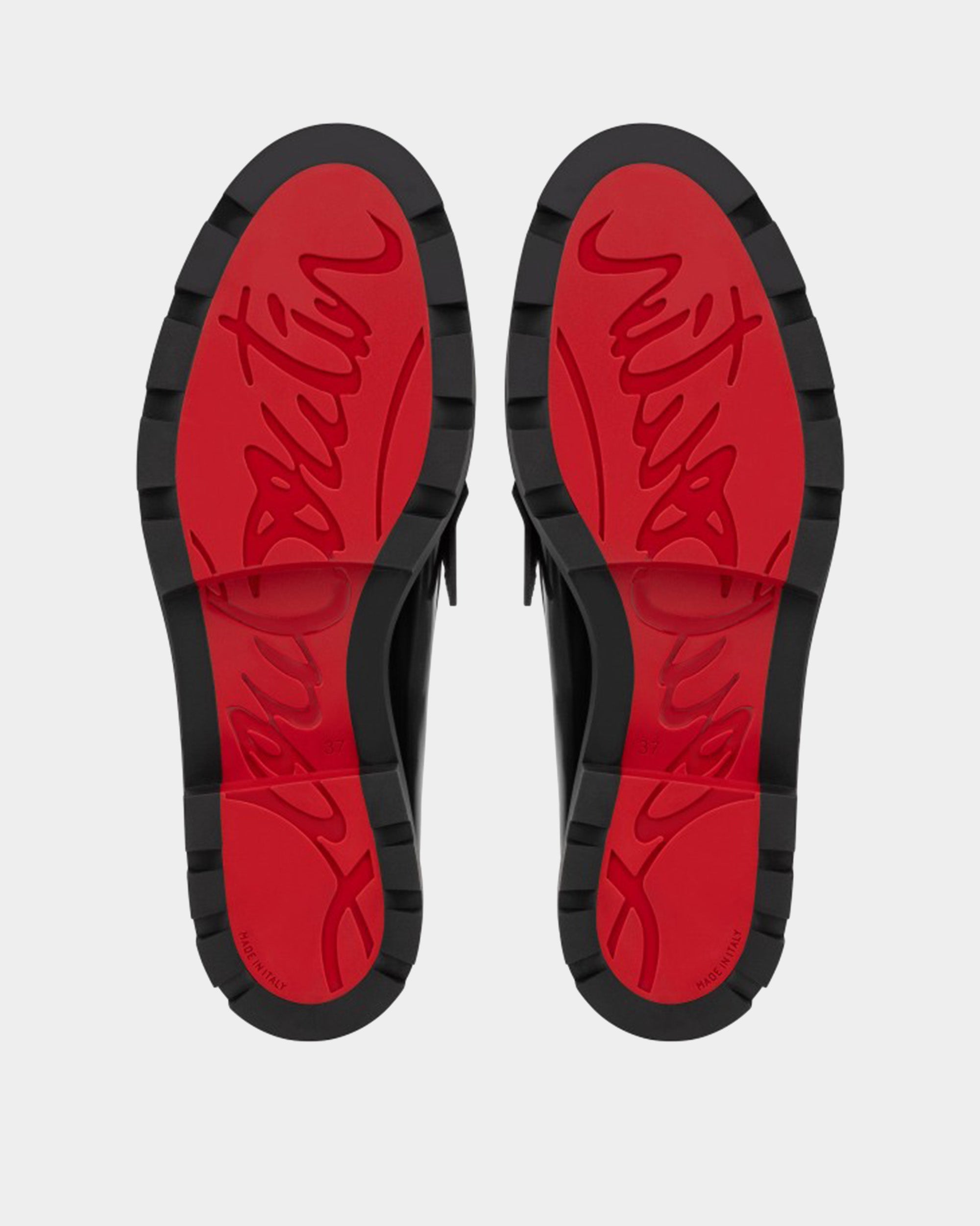 CHRISTIAN LOUBOUTIN 黑色厚底樂福鞋