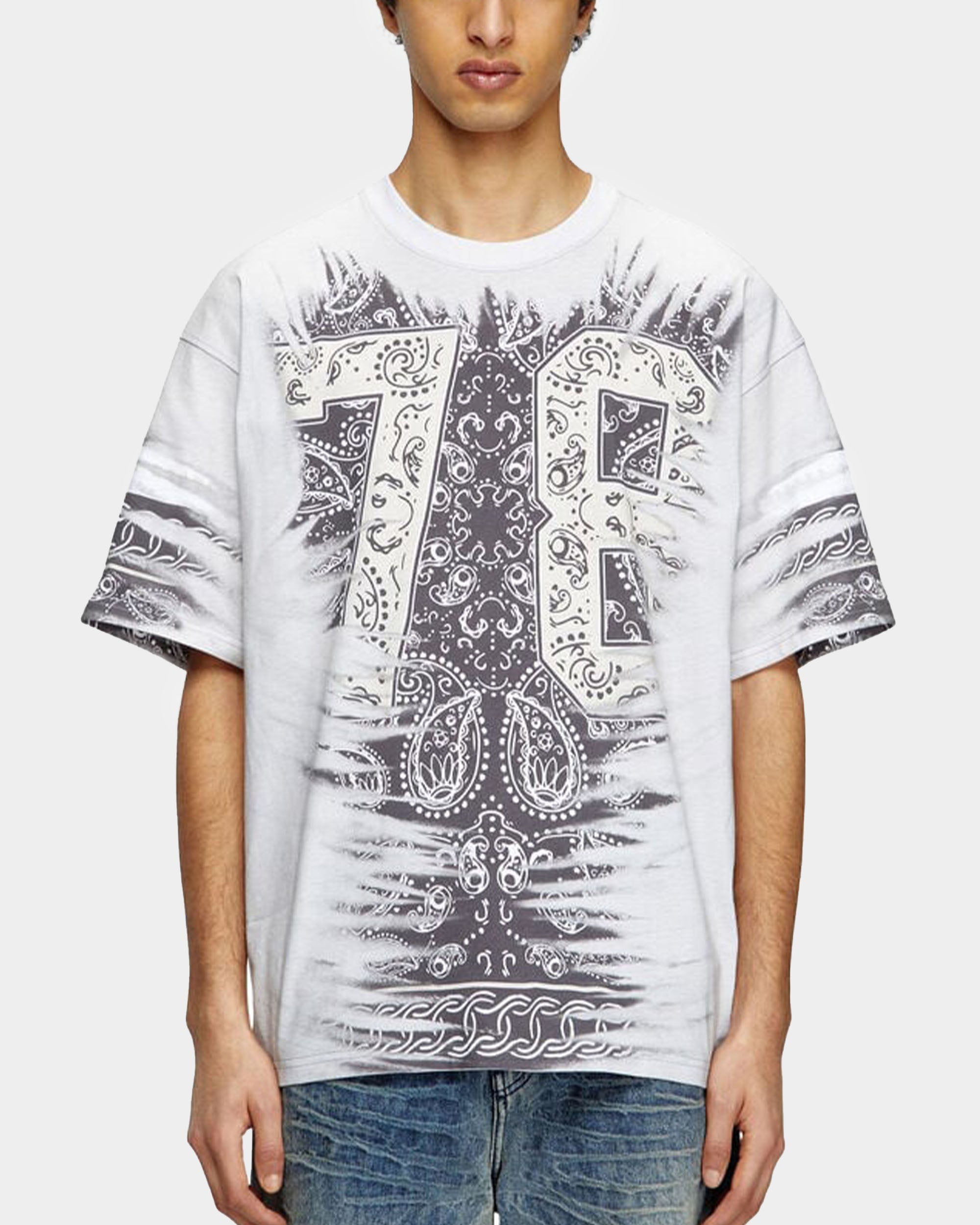 DIESEL 印花圓領T-Shirt