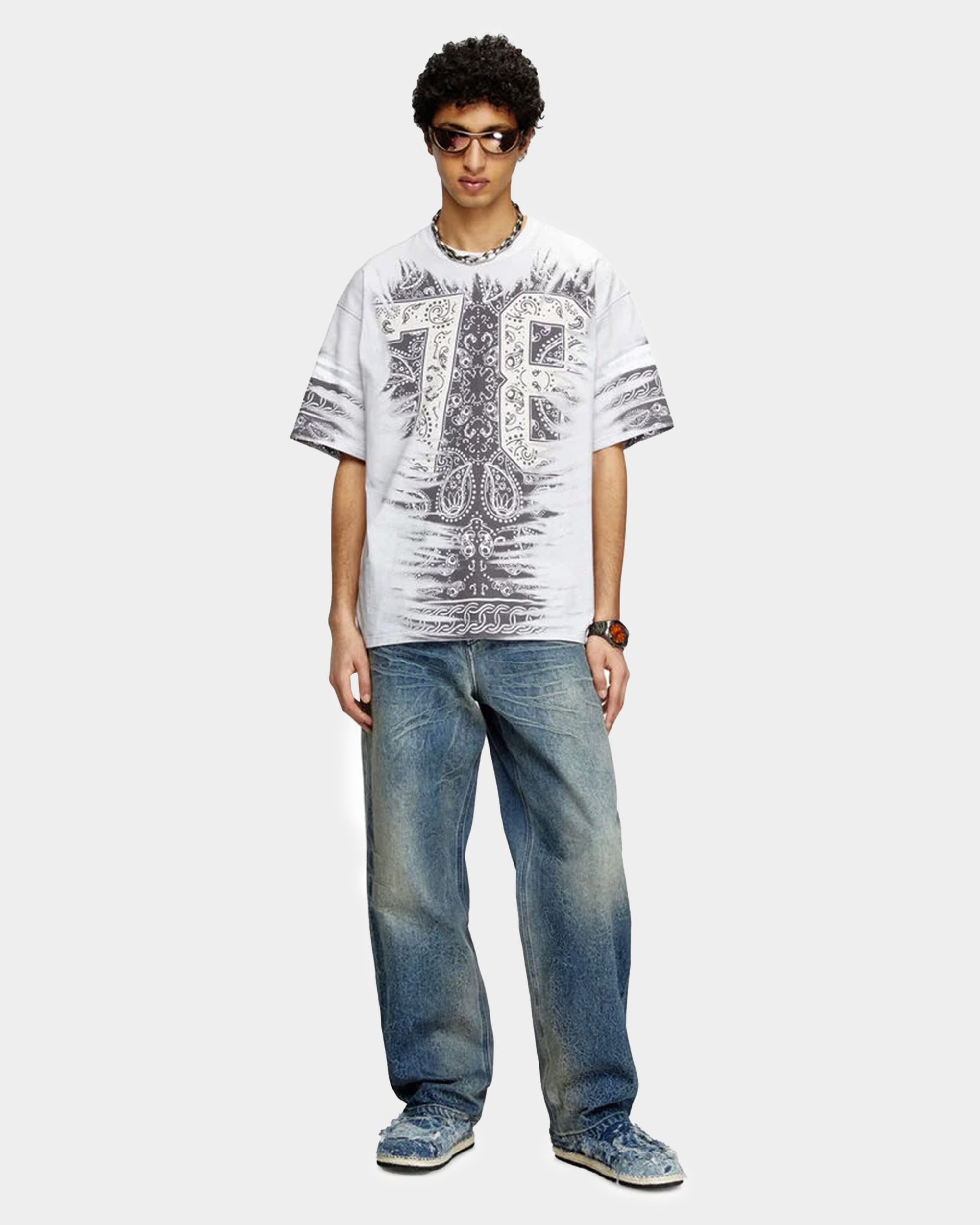 DIESEL 印花圓領T-Shirt