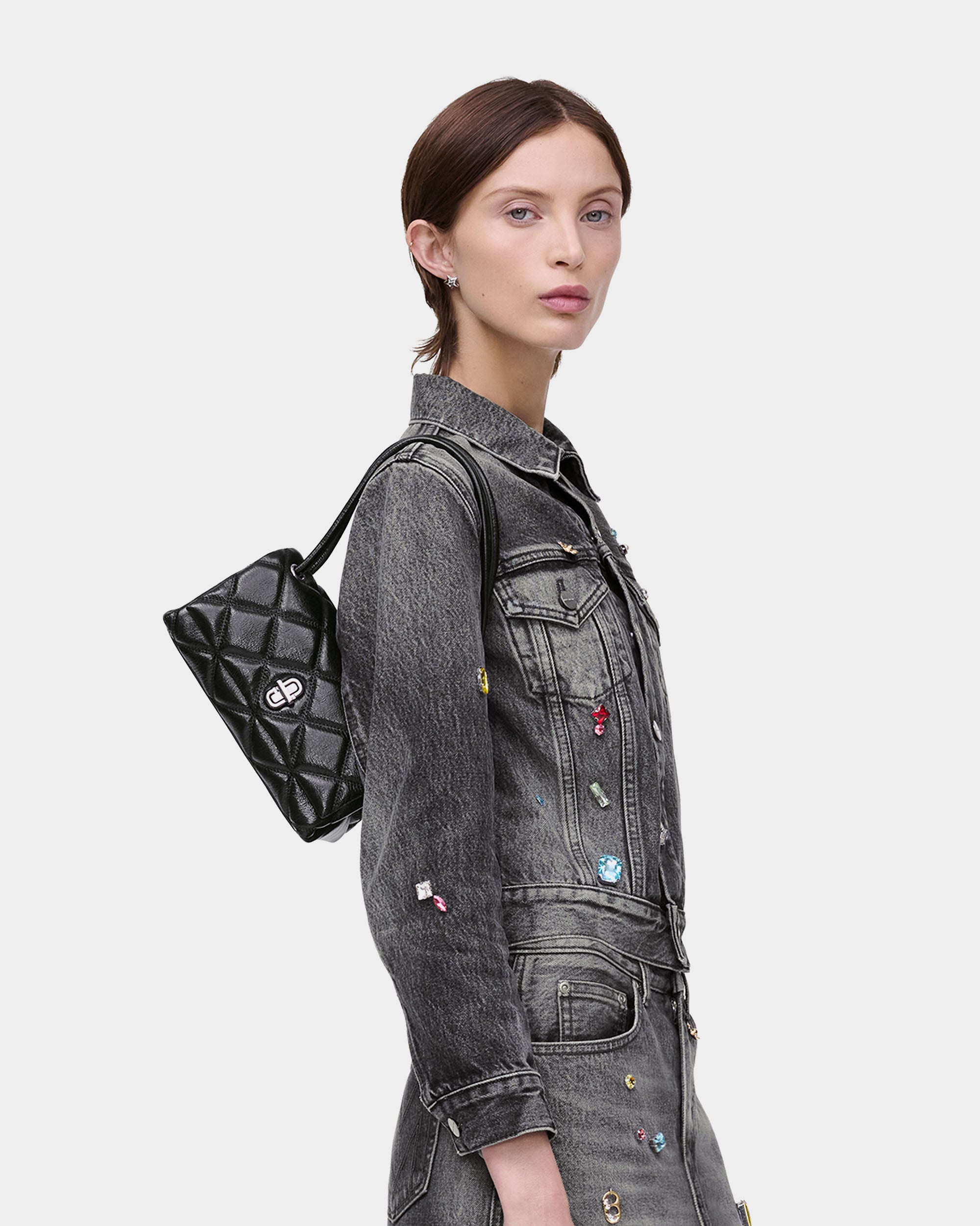 MARC JACOBS 迷你菱格紋雙肩背包