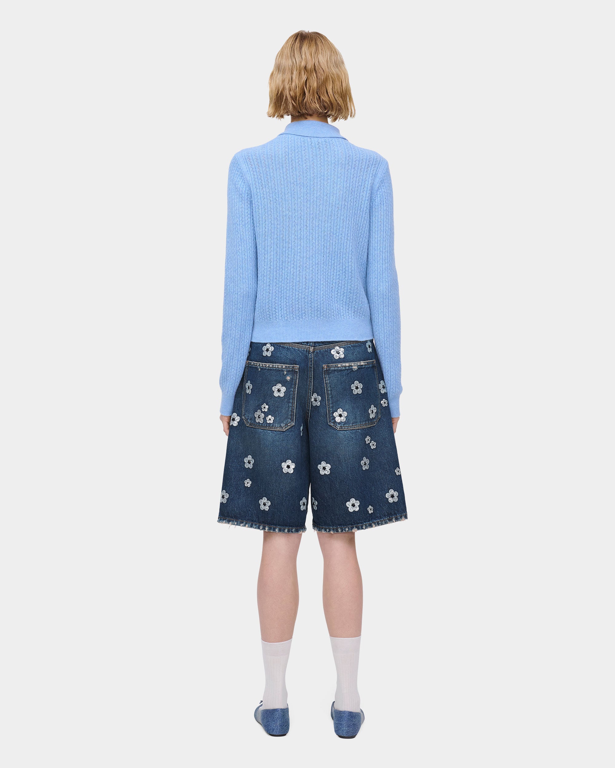 MARC JACOBS 麻花針織吊飾開襟外套
