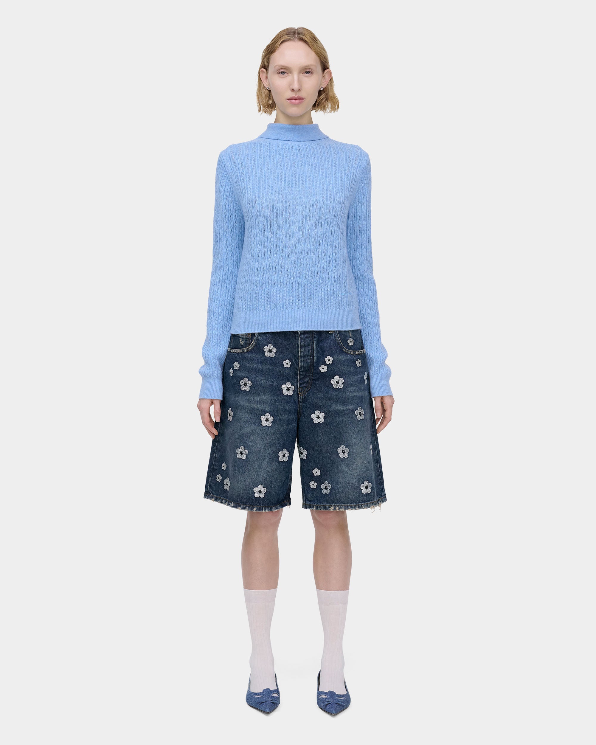 MARC JACOBS 麻花針織吊飾開襟外套