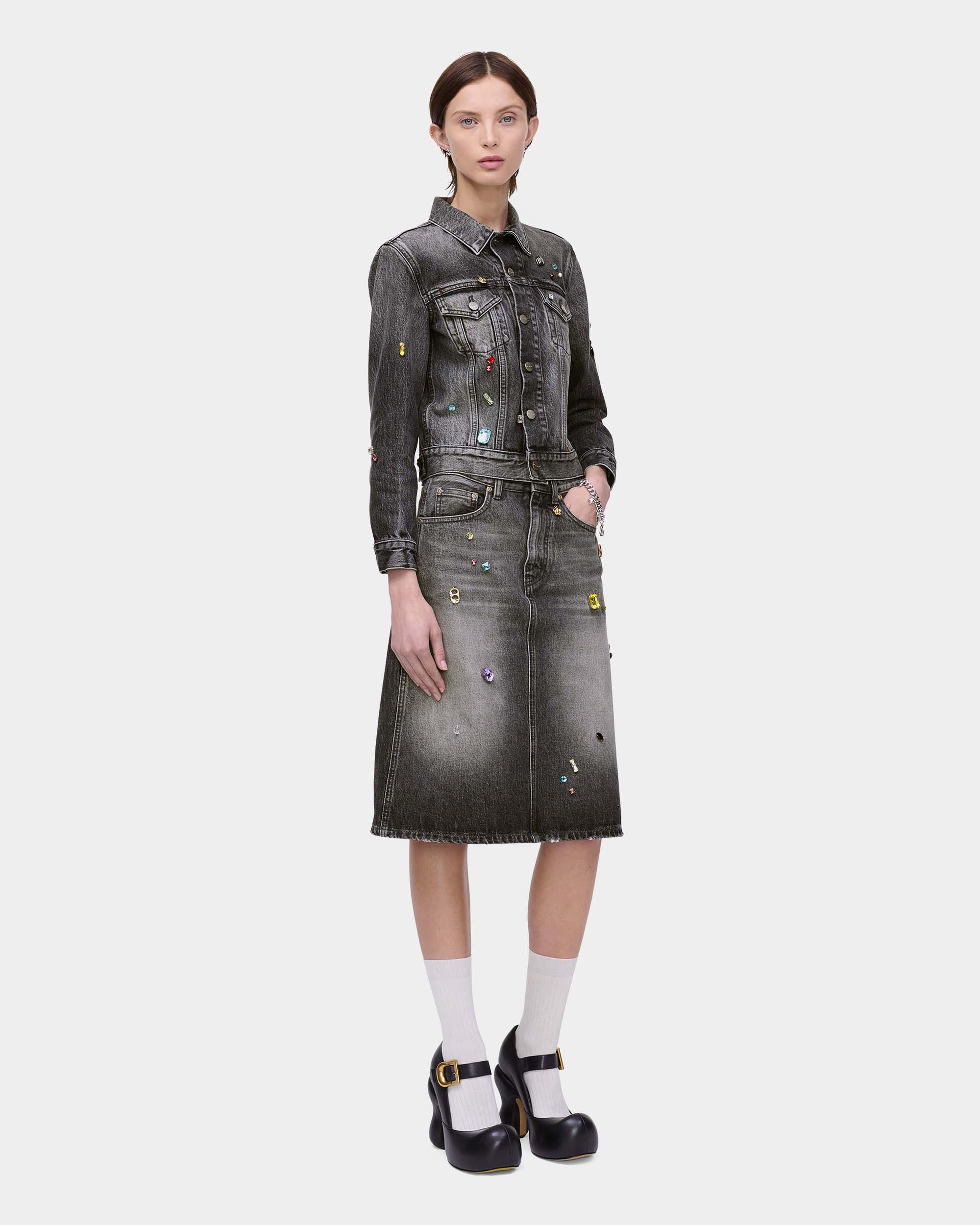 MARC JACOBS 吊飾短版牛仔外套