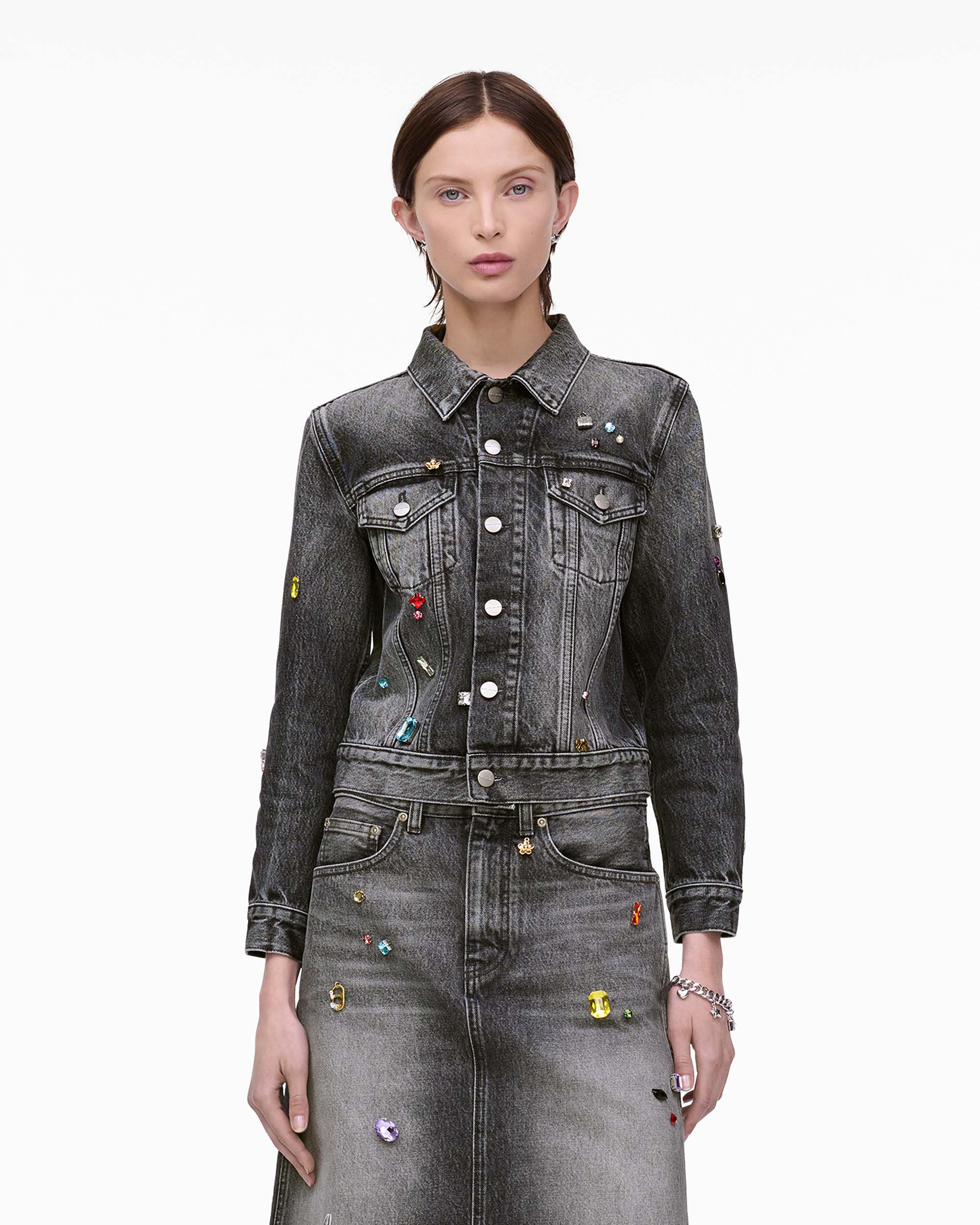 MARC JACOBS 吊飾短版牛仔外套