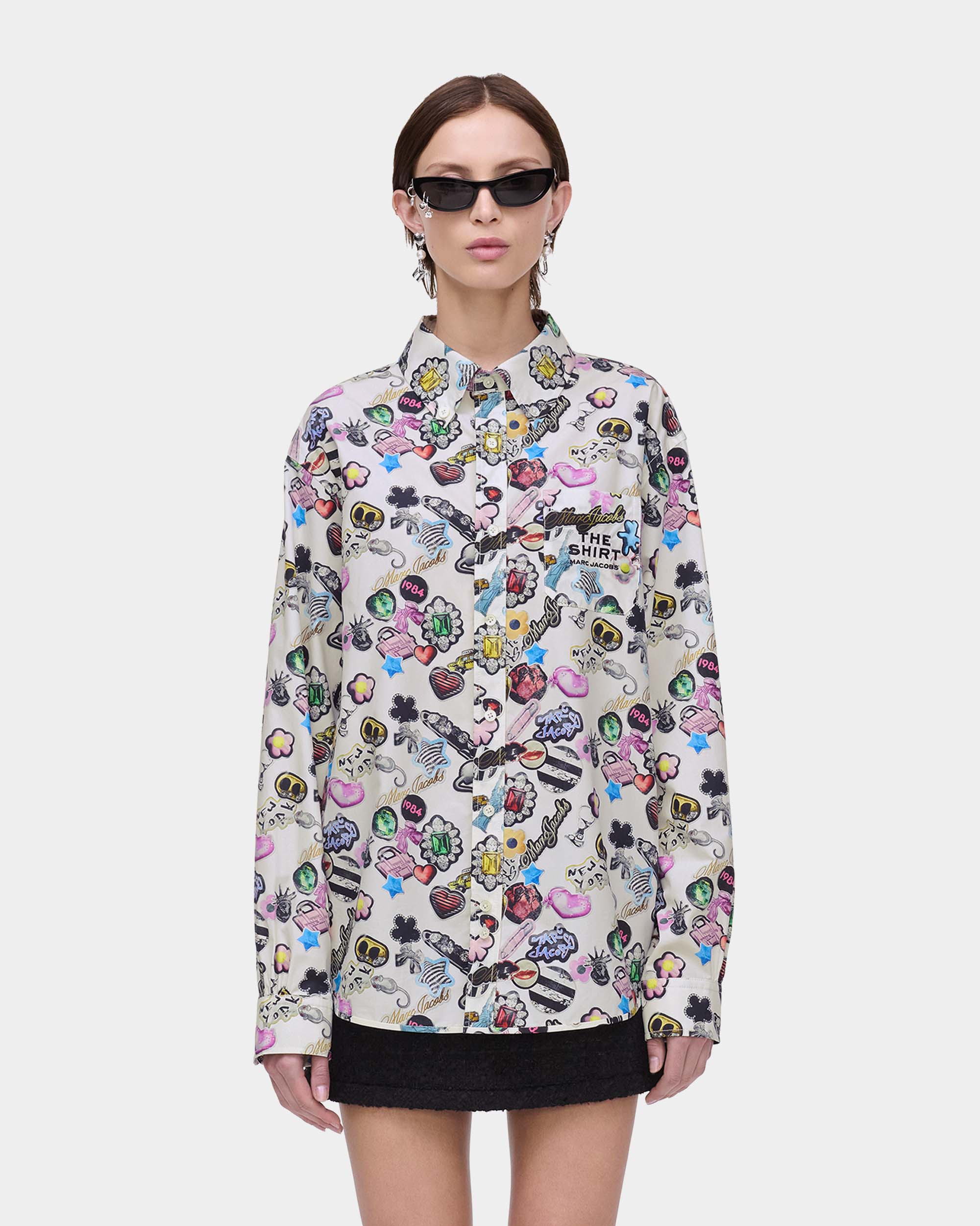 MARC JACOBS 貼紙印花襯衫
