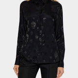 ALEXANDER MCQUEEN 骷髏絲質襯衫