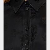 ALEXANDER MCQUEEN 骷髏絲質襯衫