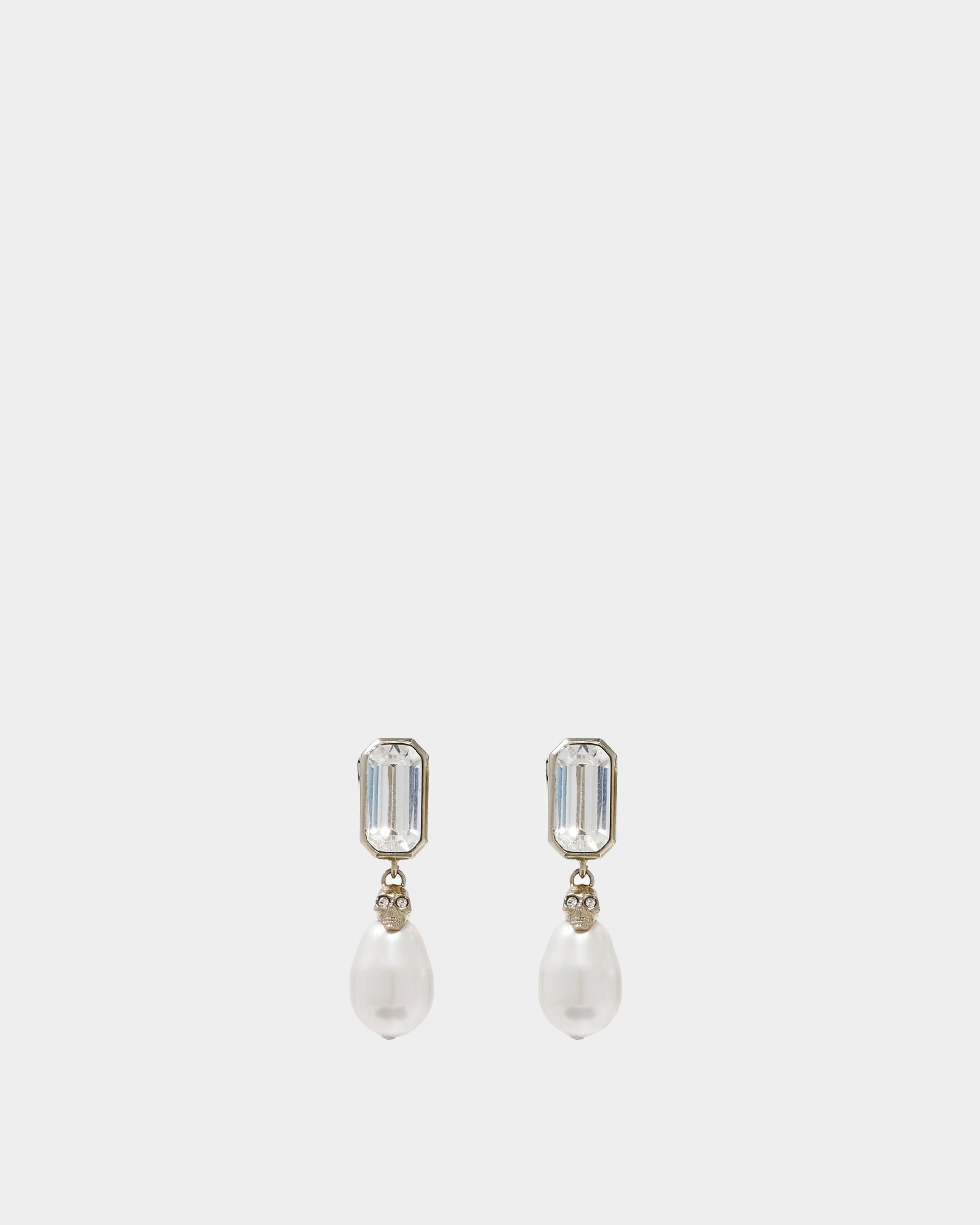 ALEXANDER MCQUEEN 水晶珍珠耳環
