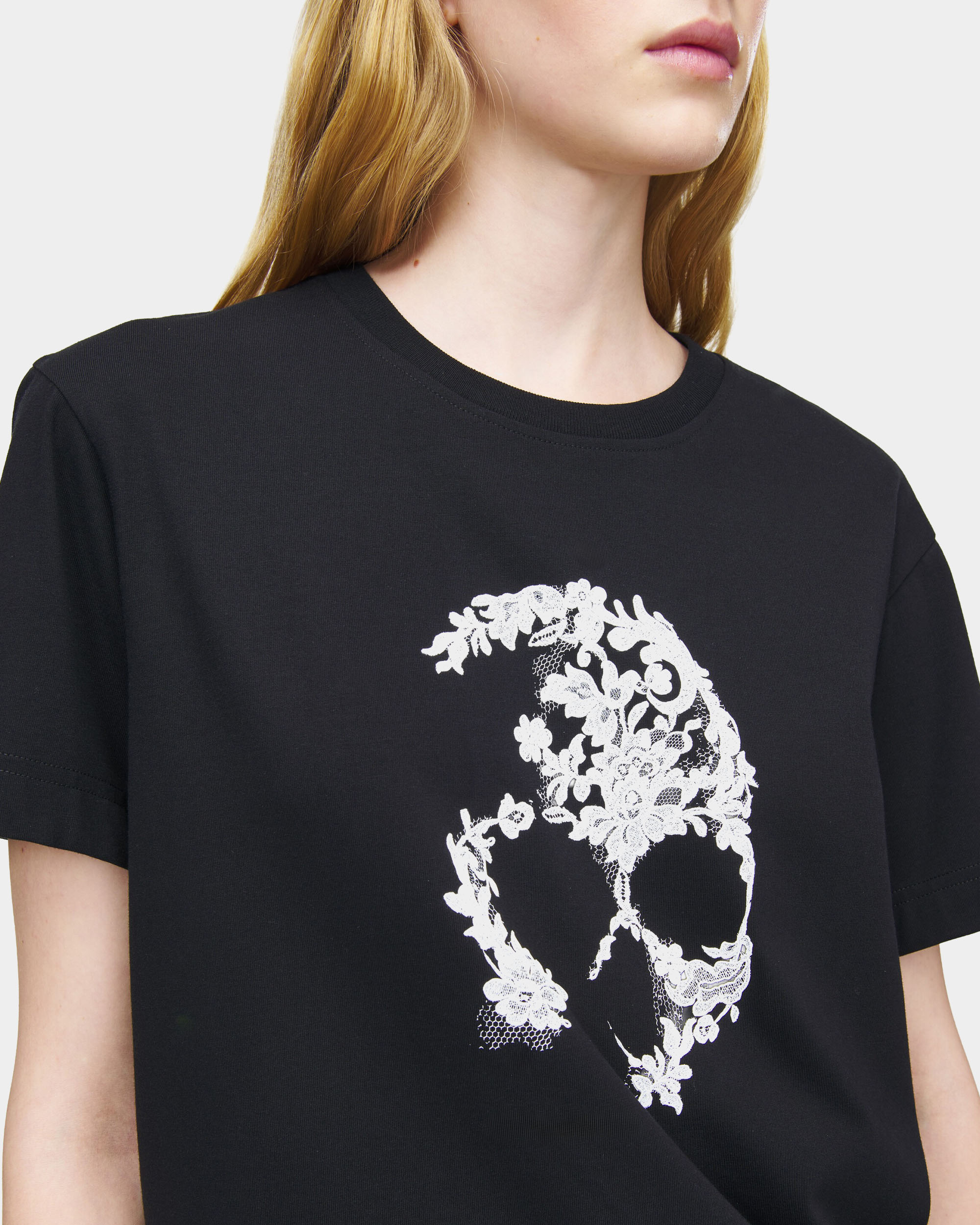 蕾絲骷髏短袖T-Shirt