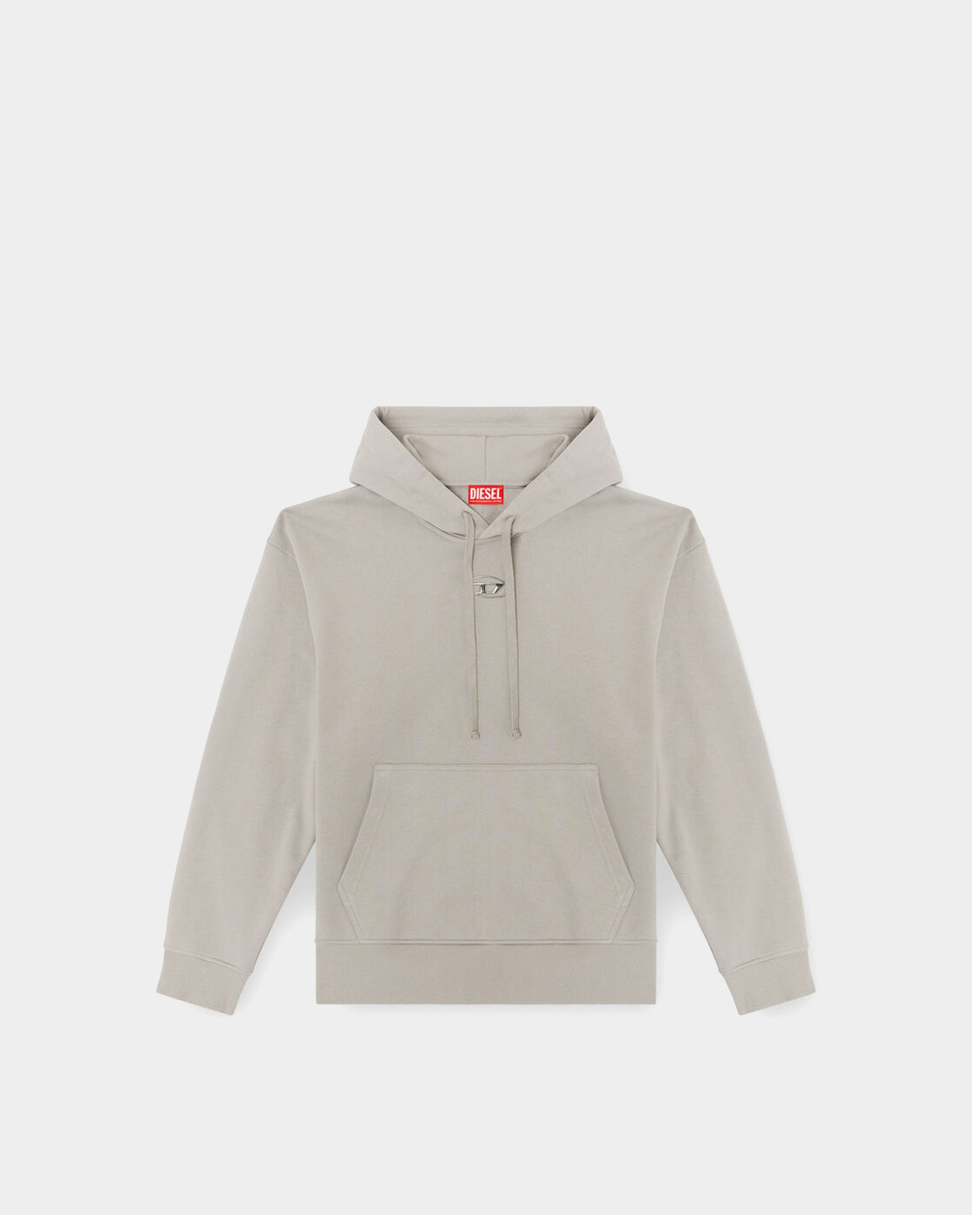 DIESEL 金屬 D Logo連帽上衣