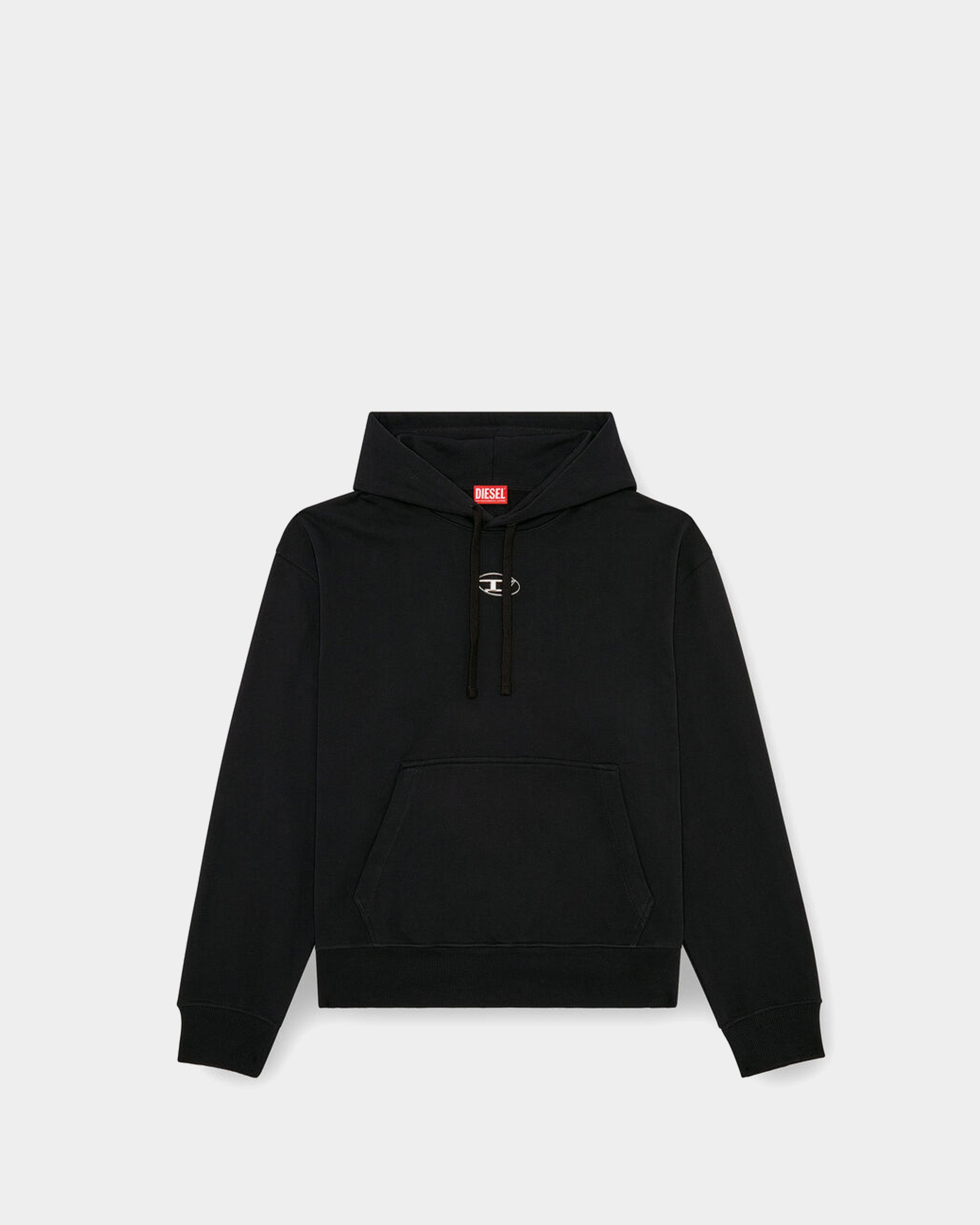 DIESEL 金屬 D Logo 連帽上衣