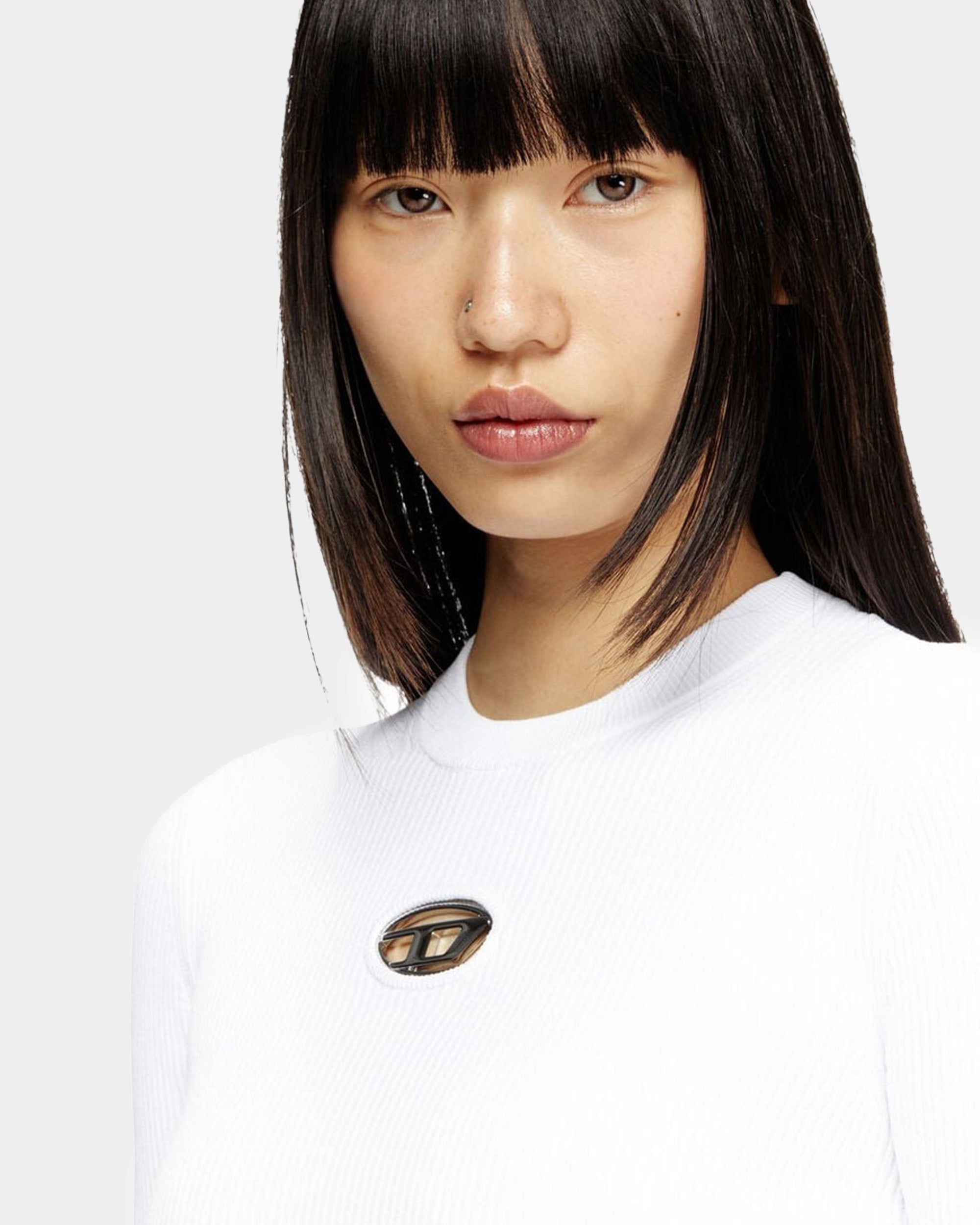 DIESEL D Logo 針織長袖上衣