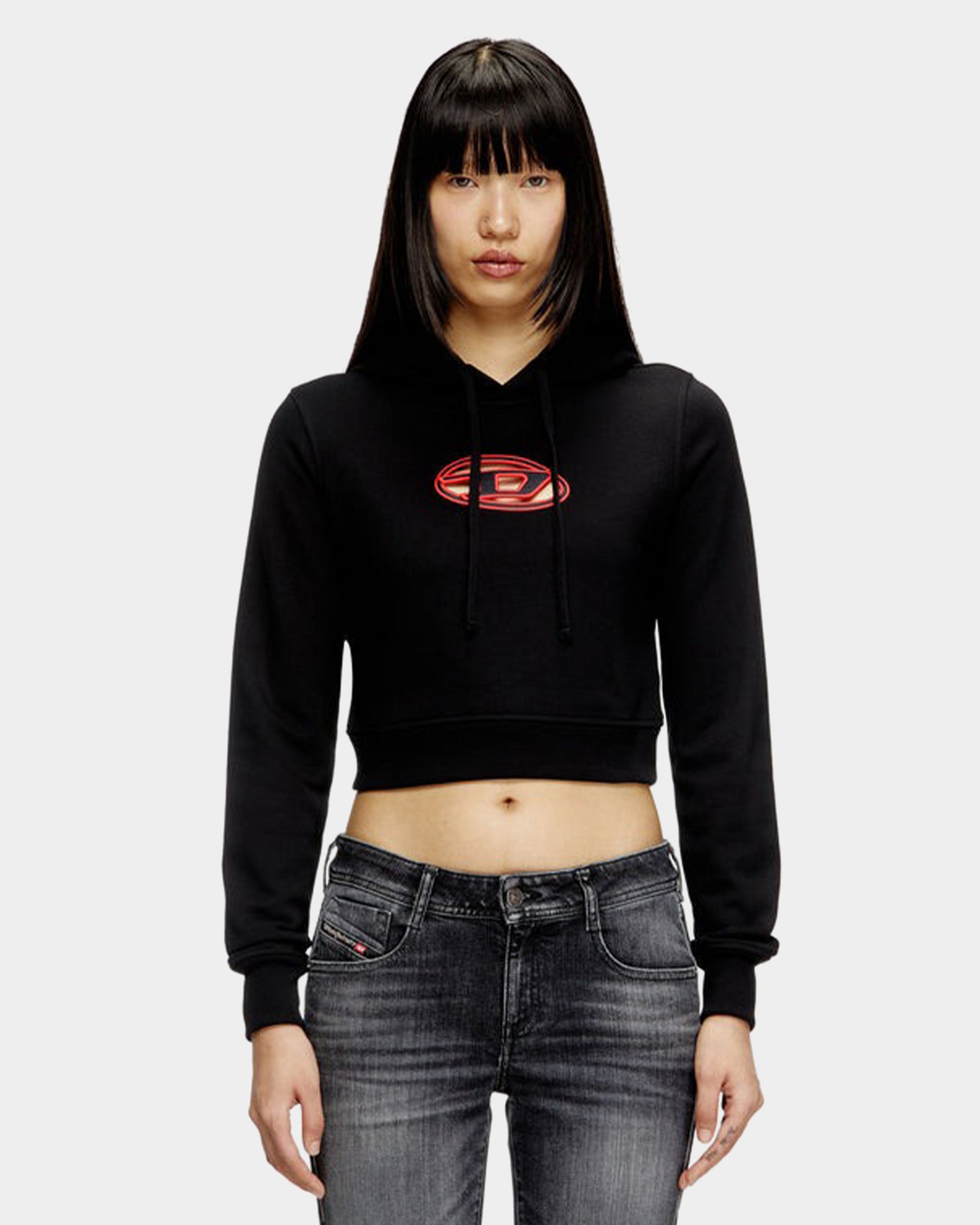 DIESEL D Logo連帽長袖上衣