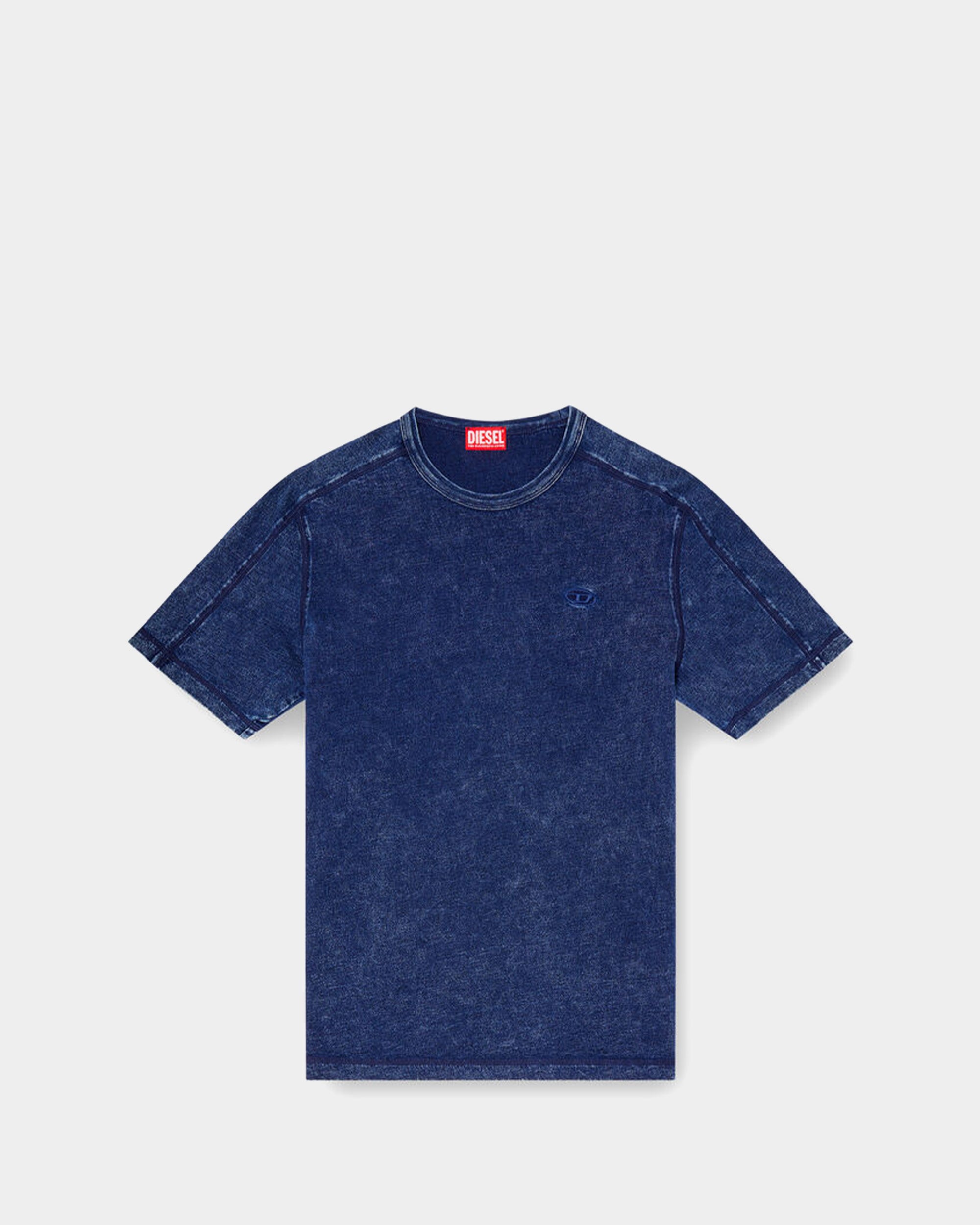 DIESEL 丹寧感短袖T-Shirt