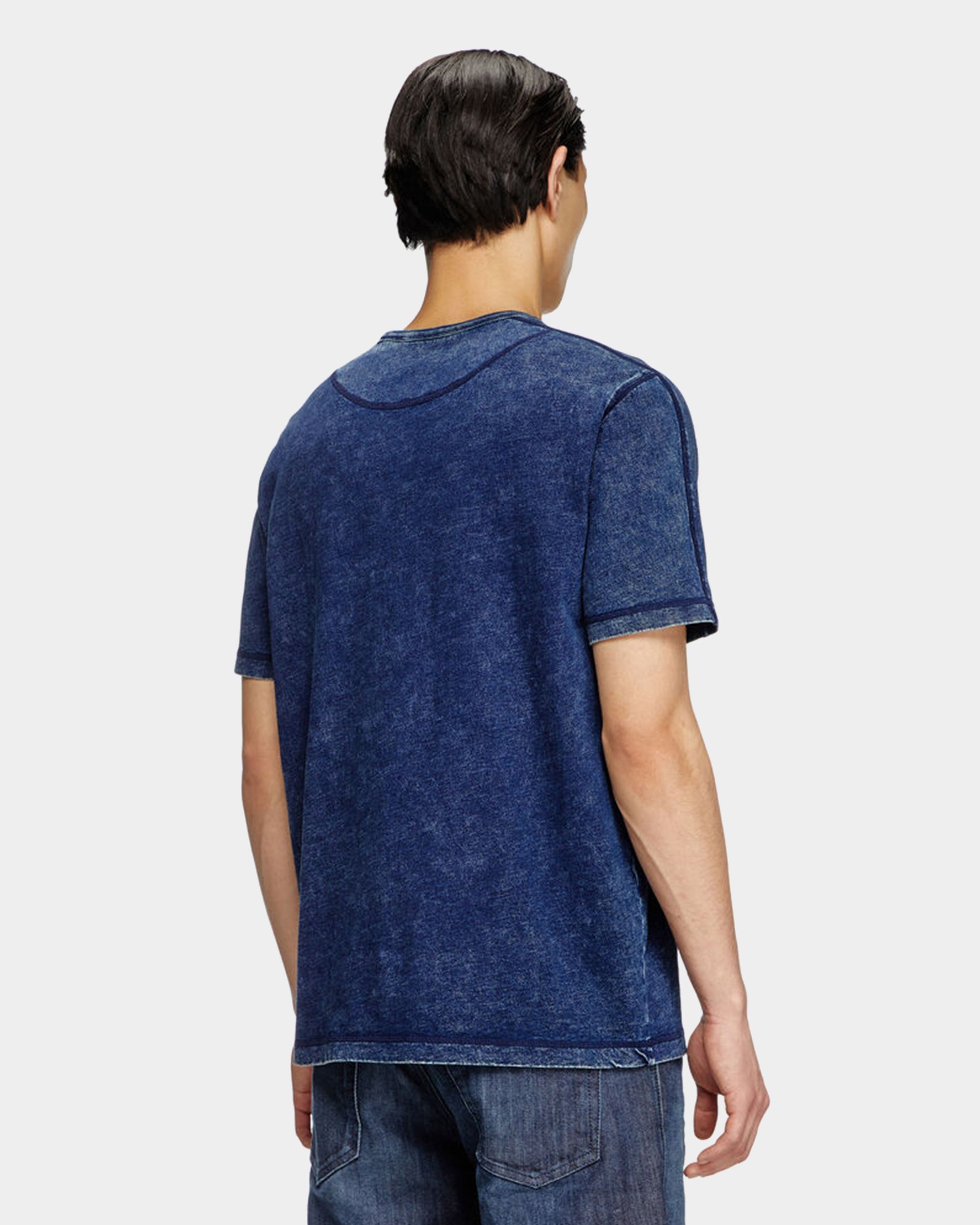 DIESEL 丹寧感短袖T-Shirt