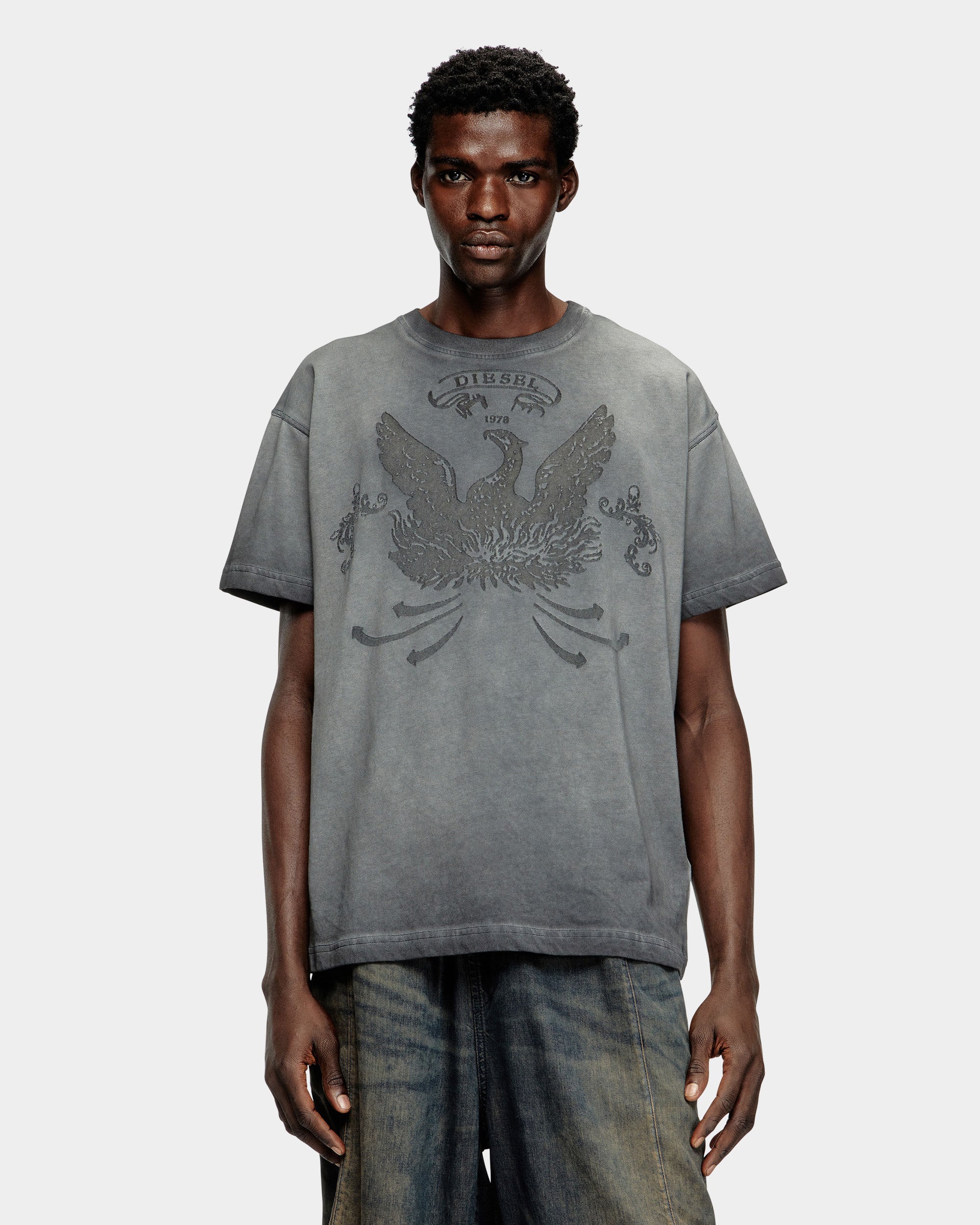 DIESEL 仿舊鳳凰短袖T-Shirt
