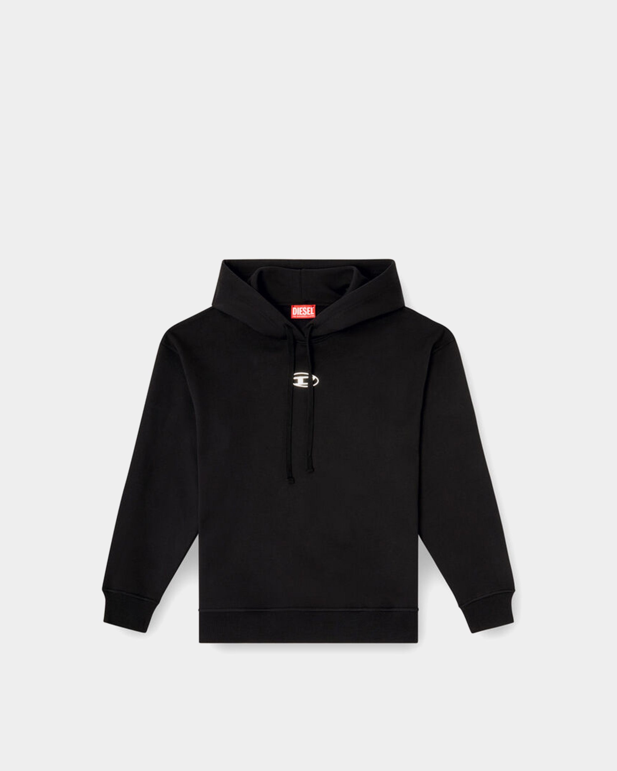 DIESEL 金屬D Logo連帽上衣