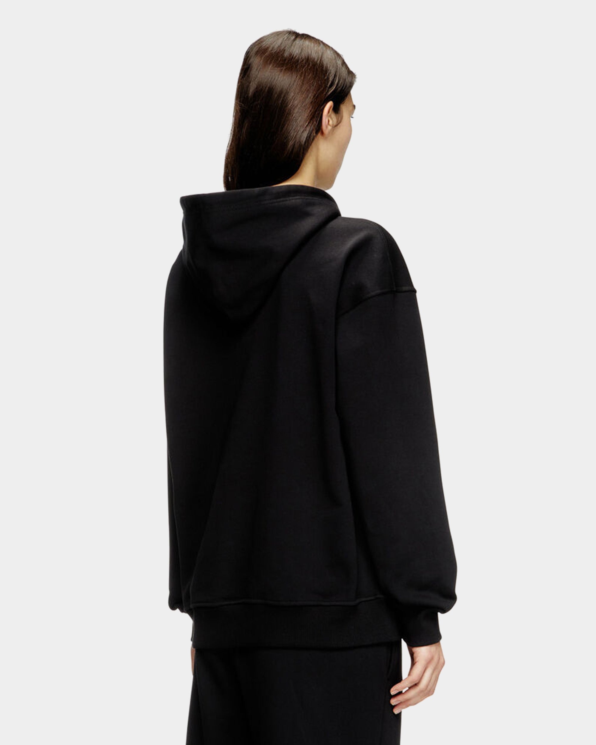 DIESEL 金屬D Logo連帽上衣