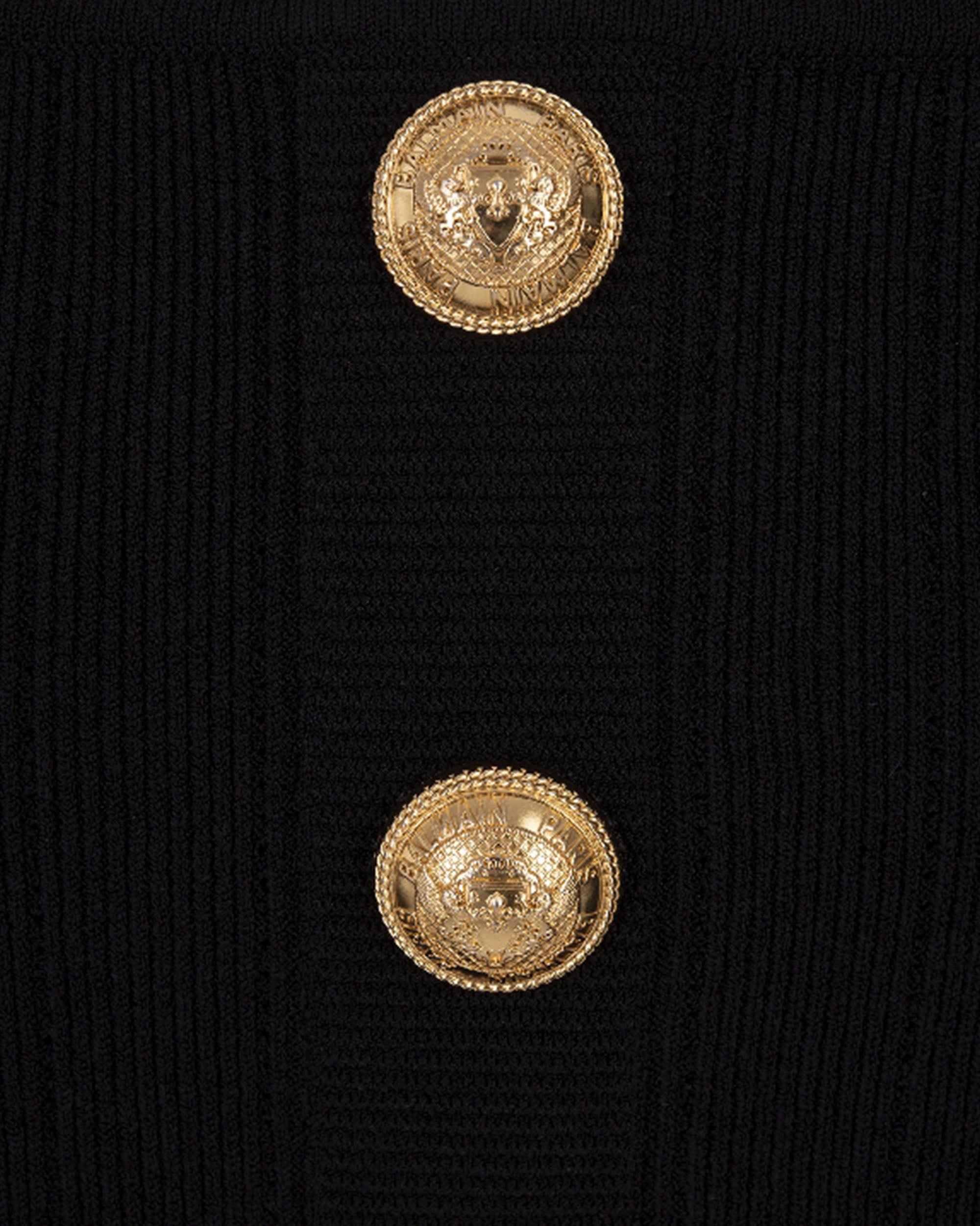 BALMAIN HW 鈕扣針織短裙