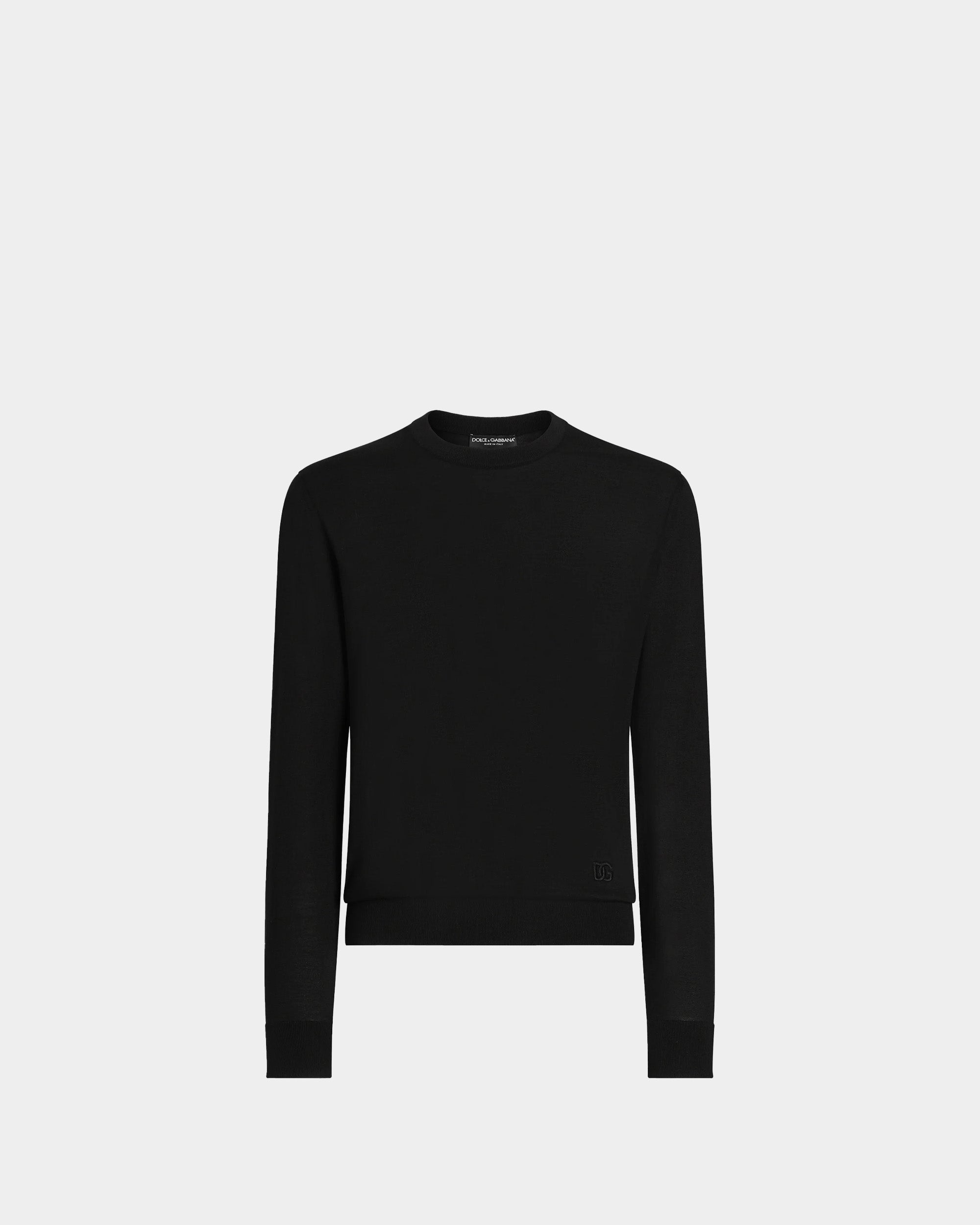 DOLCE&GABBANA   圓領素色長袖針織衫