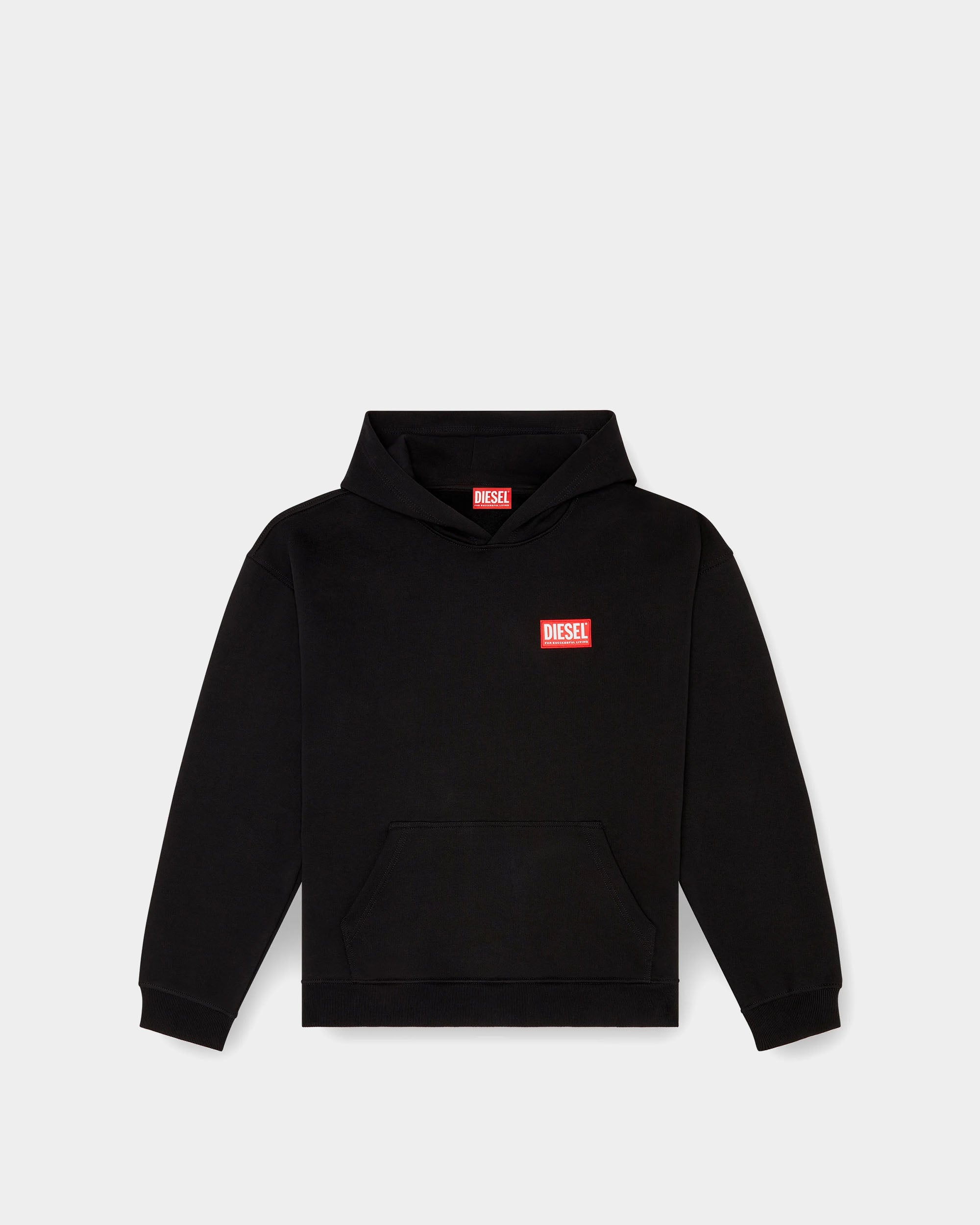 DIESEL 紅色Logo連帽上衣