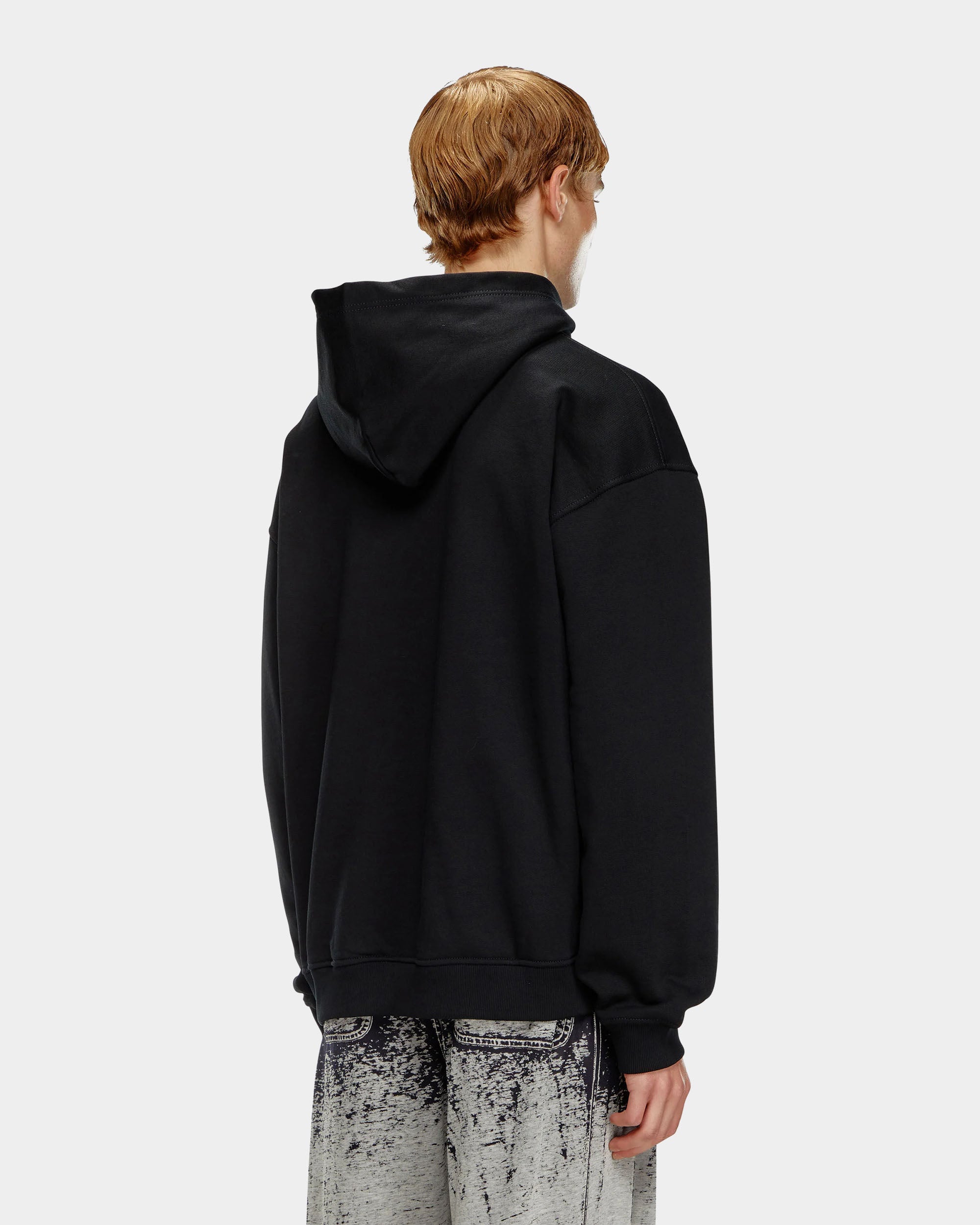 DIESEL 紅色Logo連帽上衣