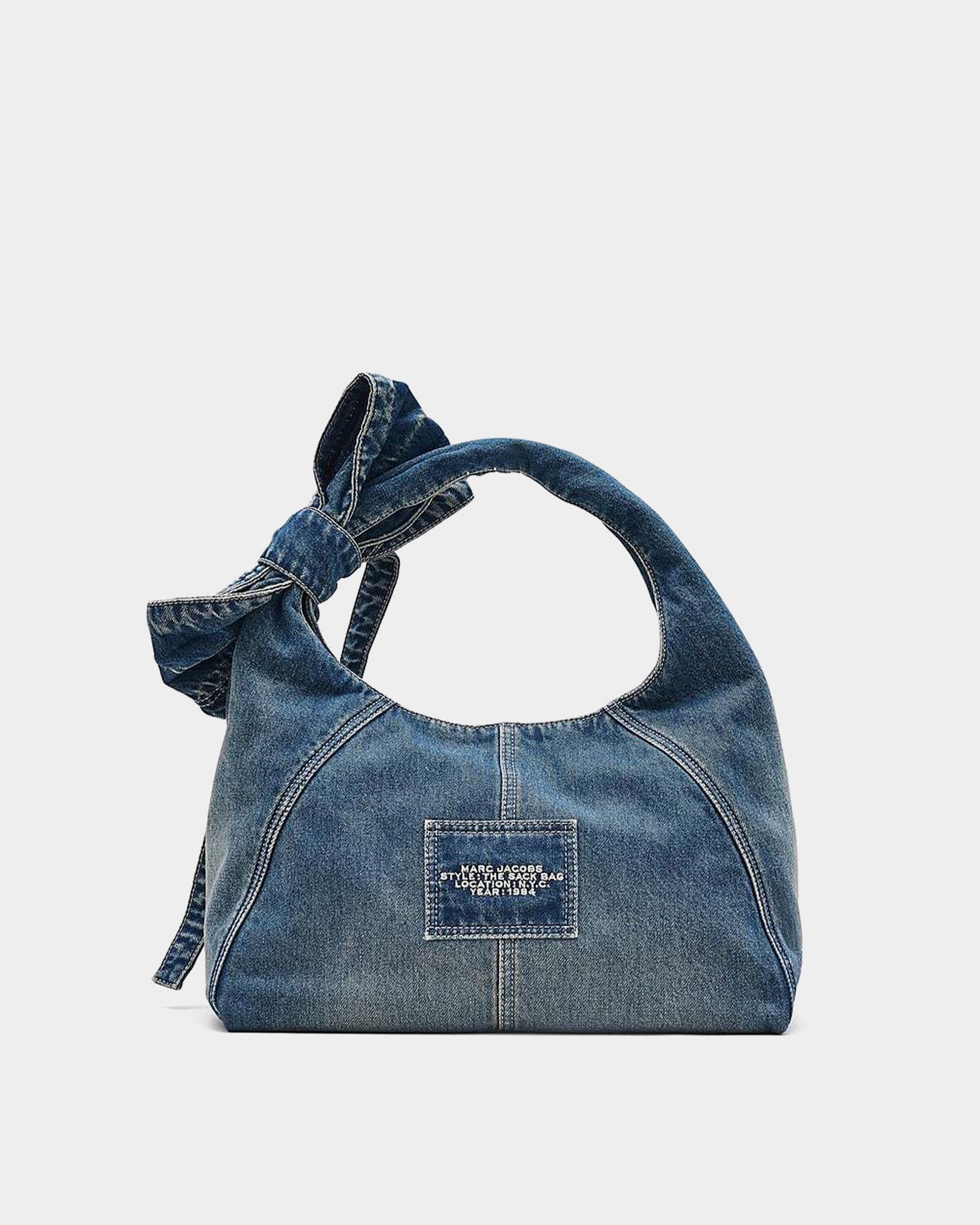 MARC JACOBS 蝴蝶結丹寧束口包