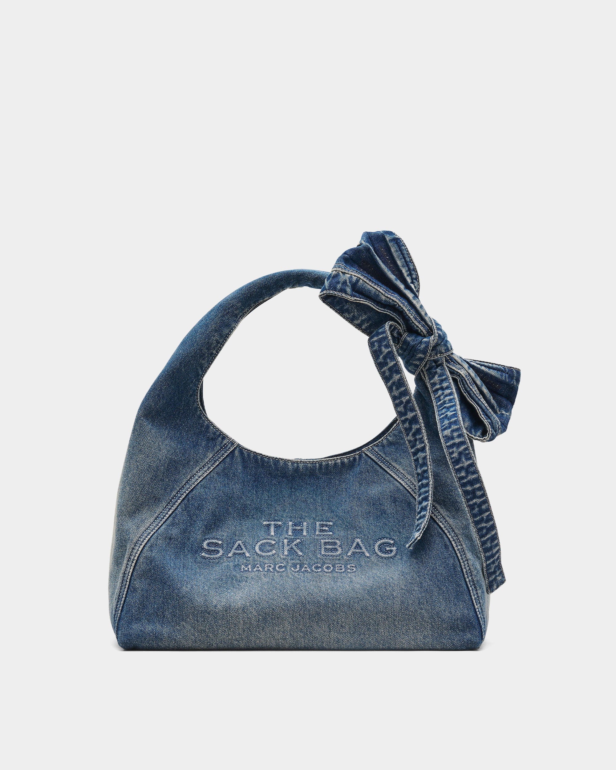 MARC JACOBS 蝴蝶結丹寧束口包