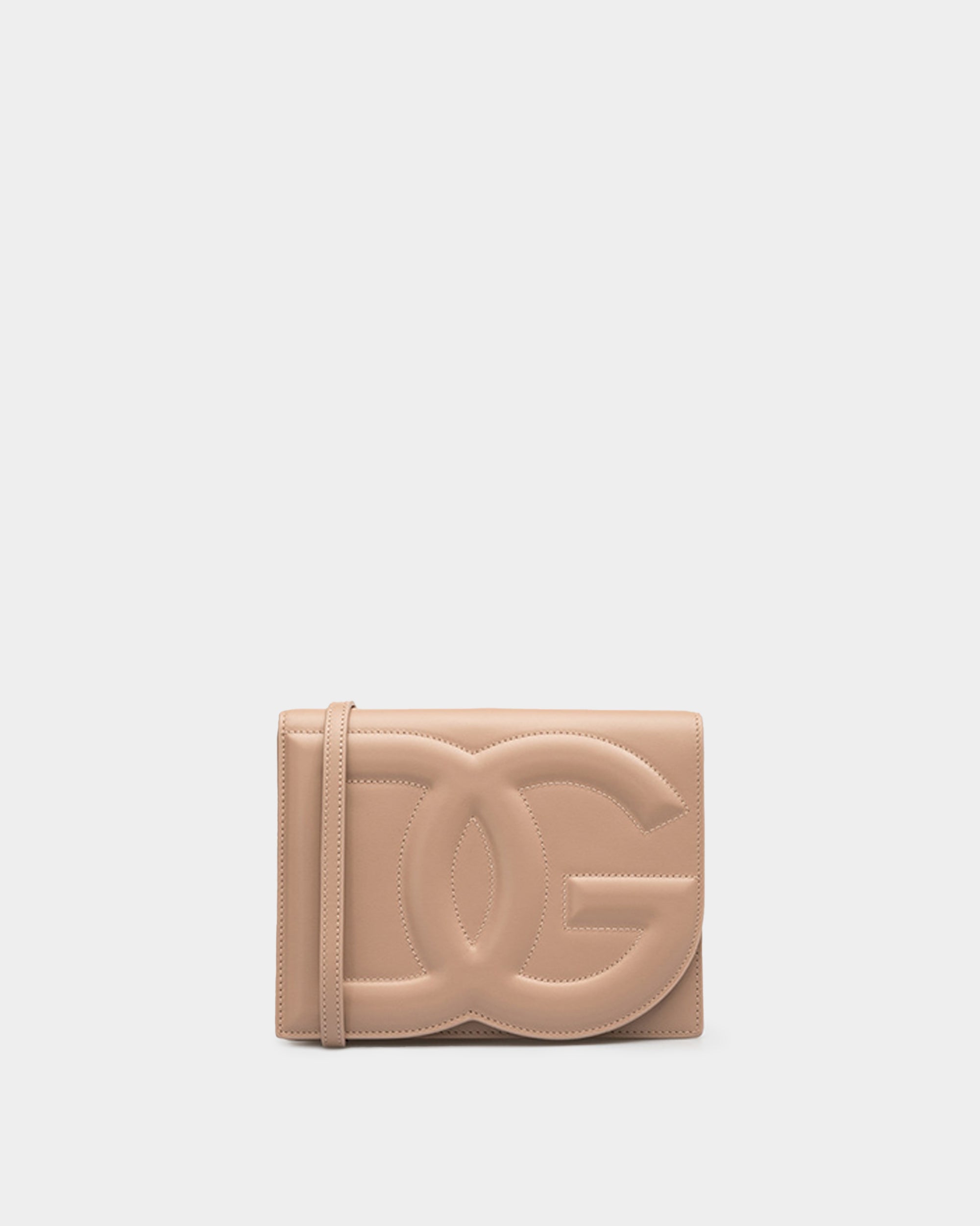 DOLCE&GABBANA 壓紋斜背小方包