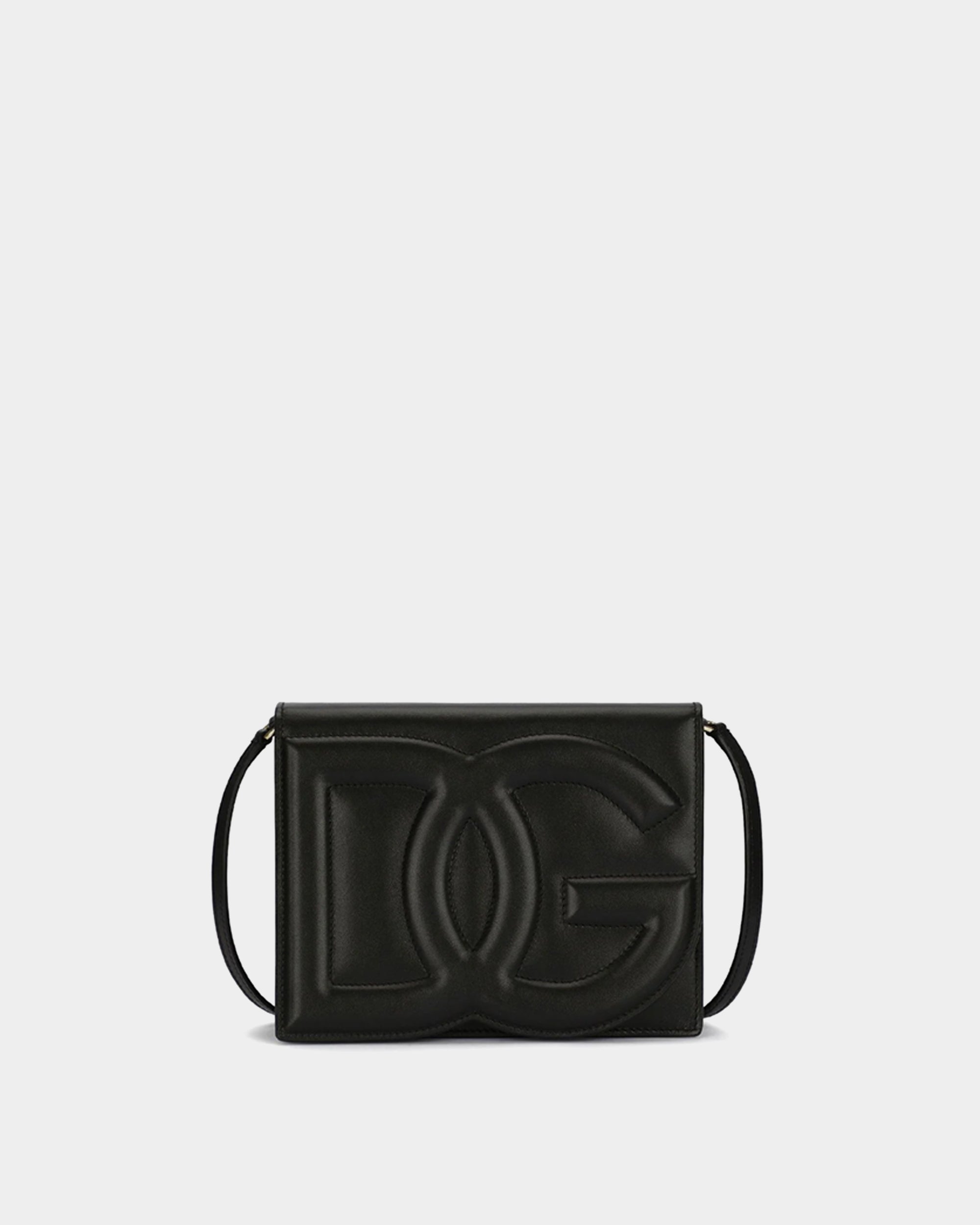 DOLCE&GABBANA 壓紋斜背小方包