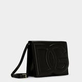 DOLCE&GABBANA 壓紋斜背小方包
