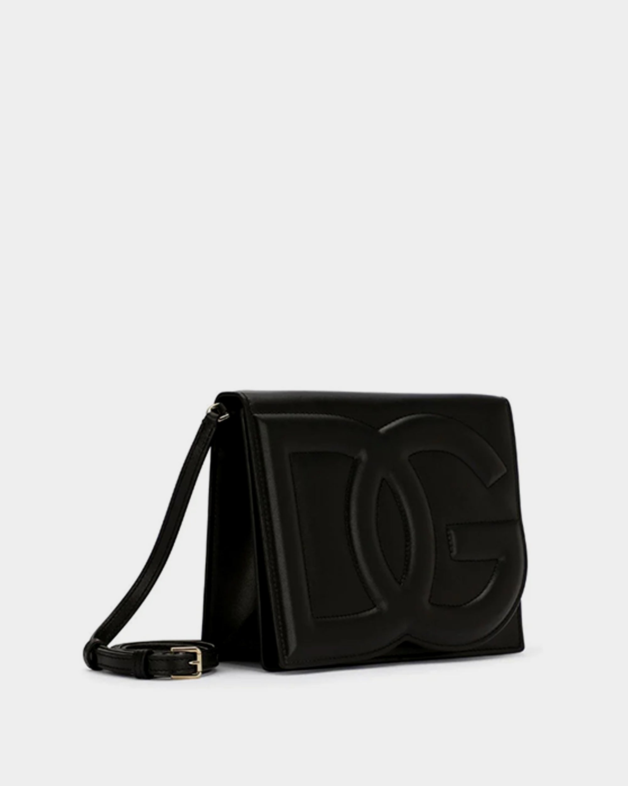 DOLCE&GABBANA 壓紋斜背小方包