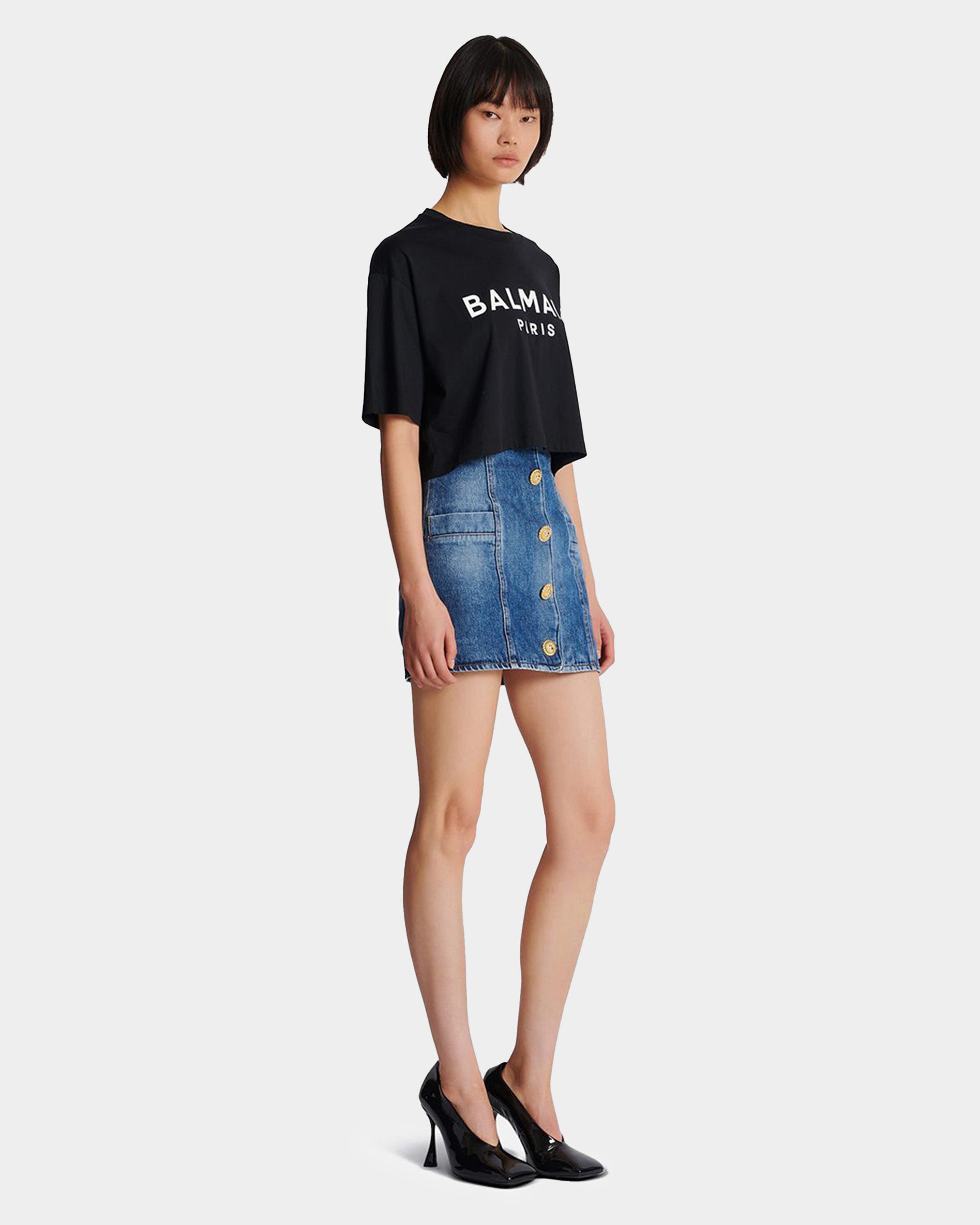 BALMAIN LOGO 短版T