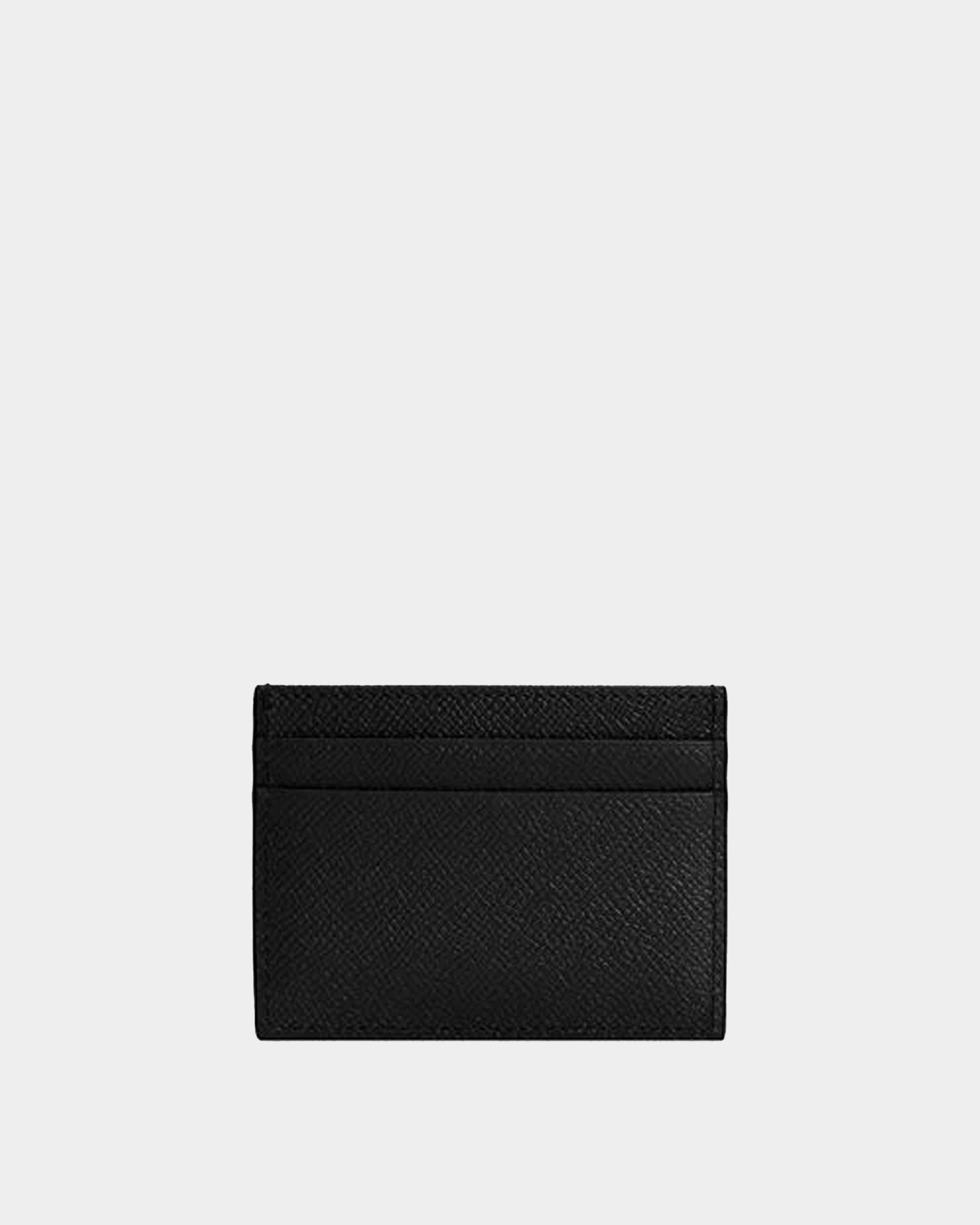 DOLCE&GABBANA  壓紋小牛皮金屬牌卡夾