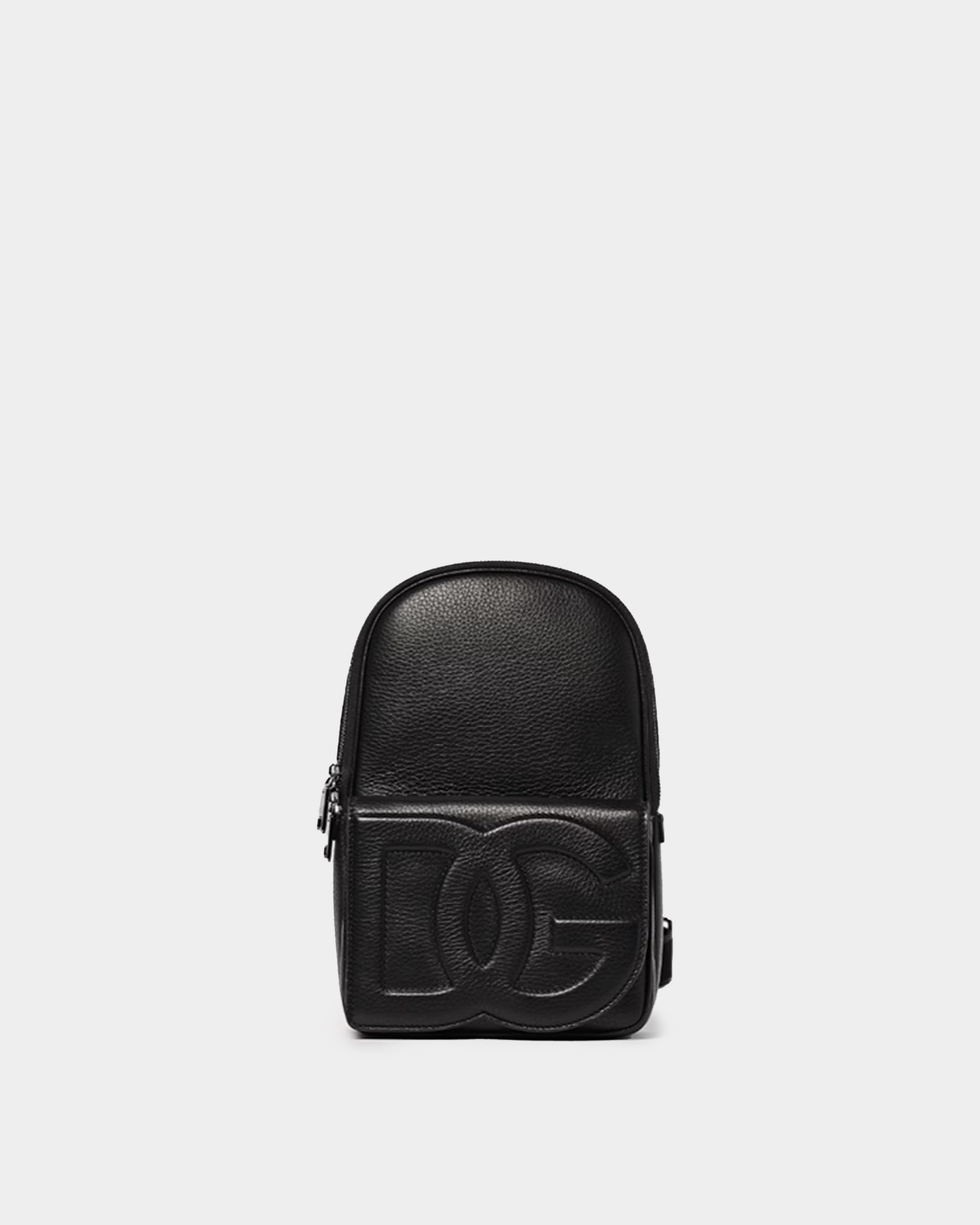 DOLCE&GABBANA 壓紋牛皮斜跨包