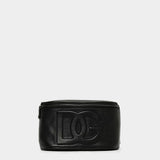 DOLCE&GABBANA 黑色皮革腰包