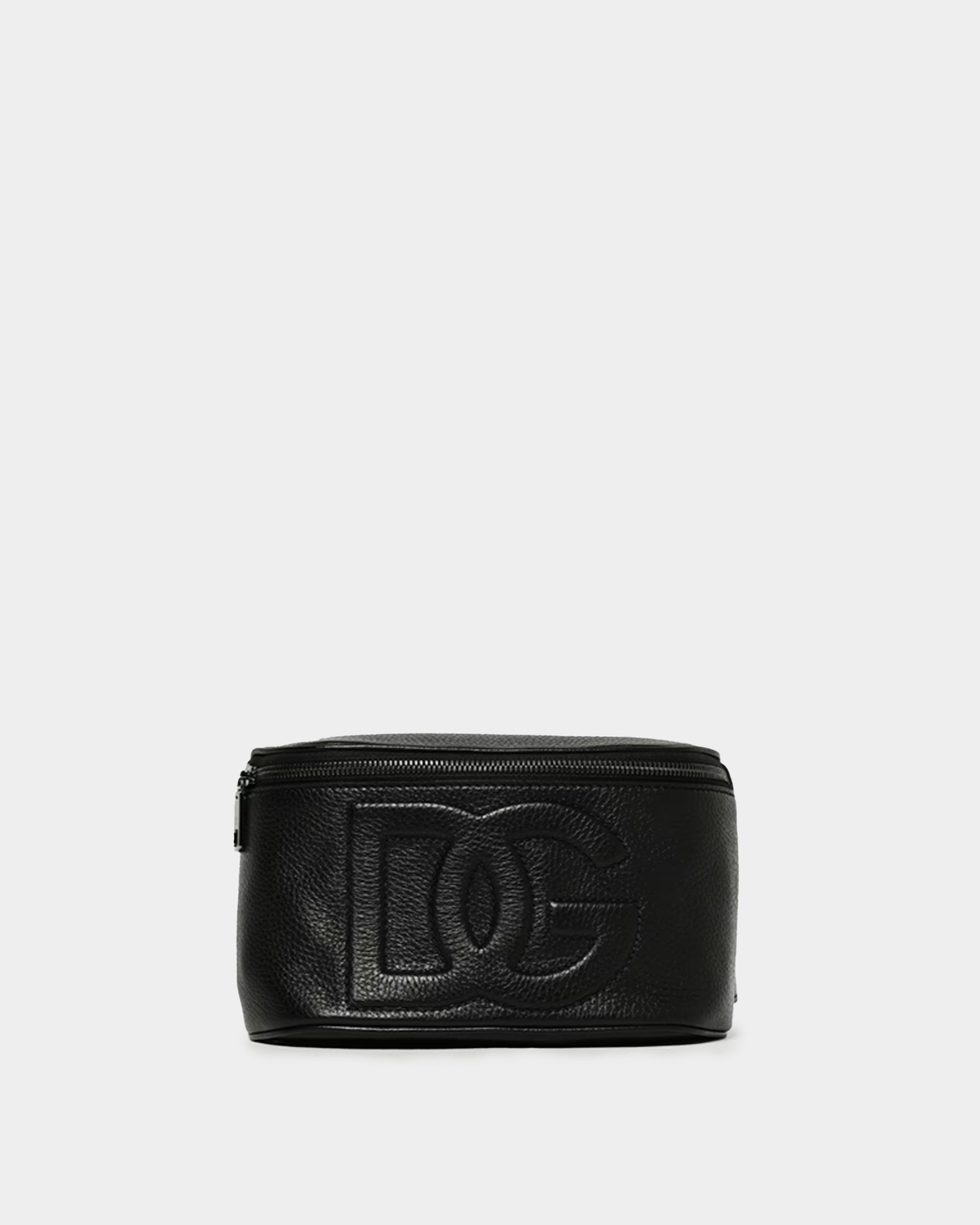 DOLCE&GABBANA 黑色皮革腰包
