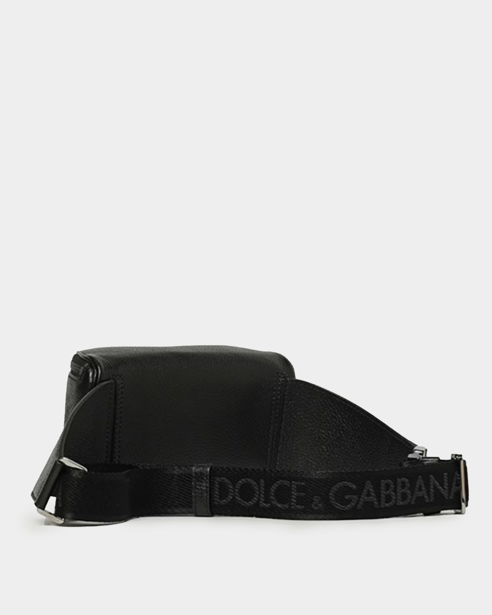 DOLCE&GABBANA 黑色皮革腰包