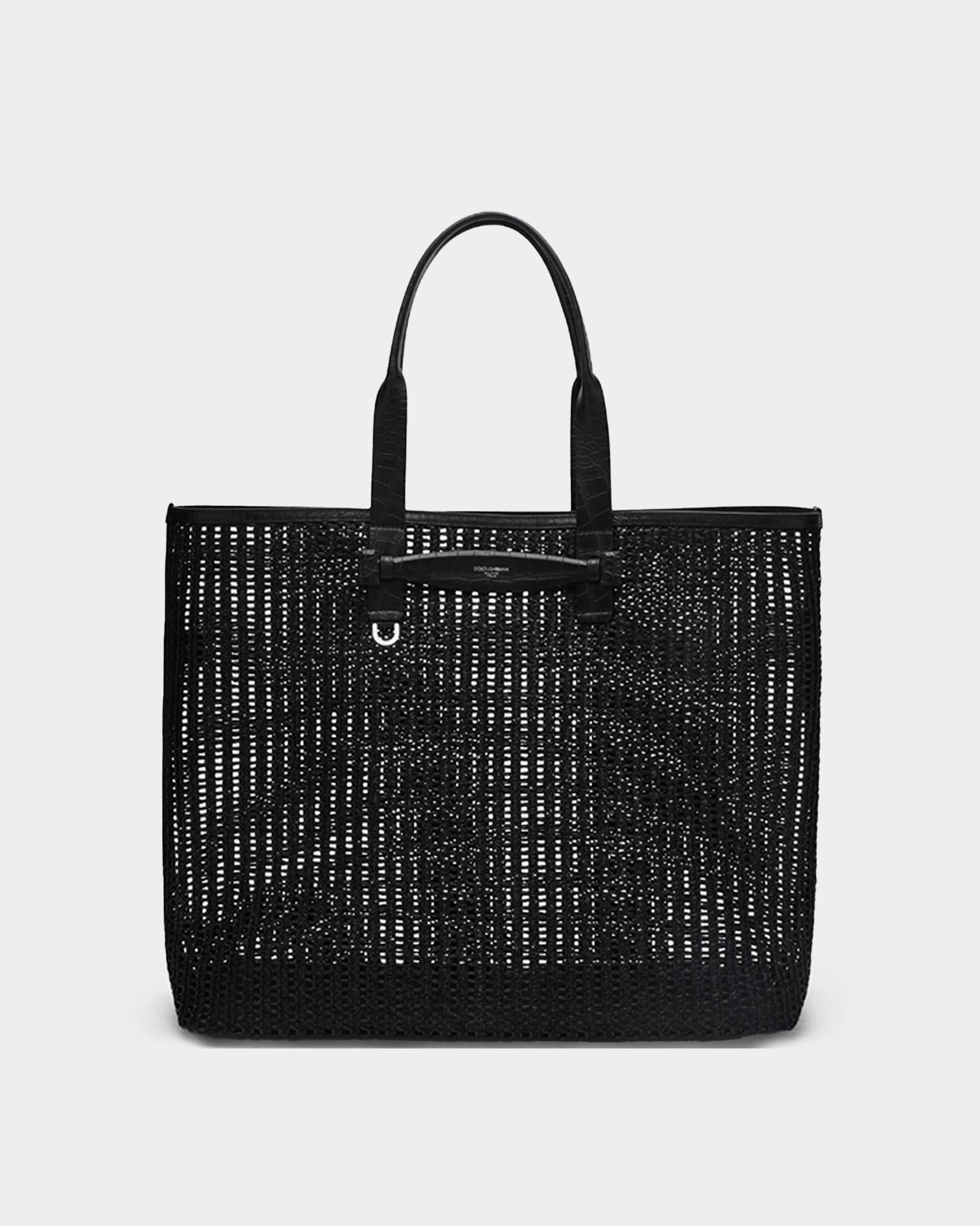 DOLCE&GABBANA ADAMO 編織托特包