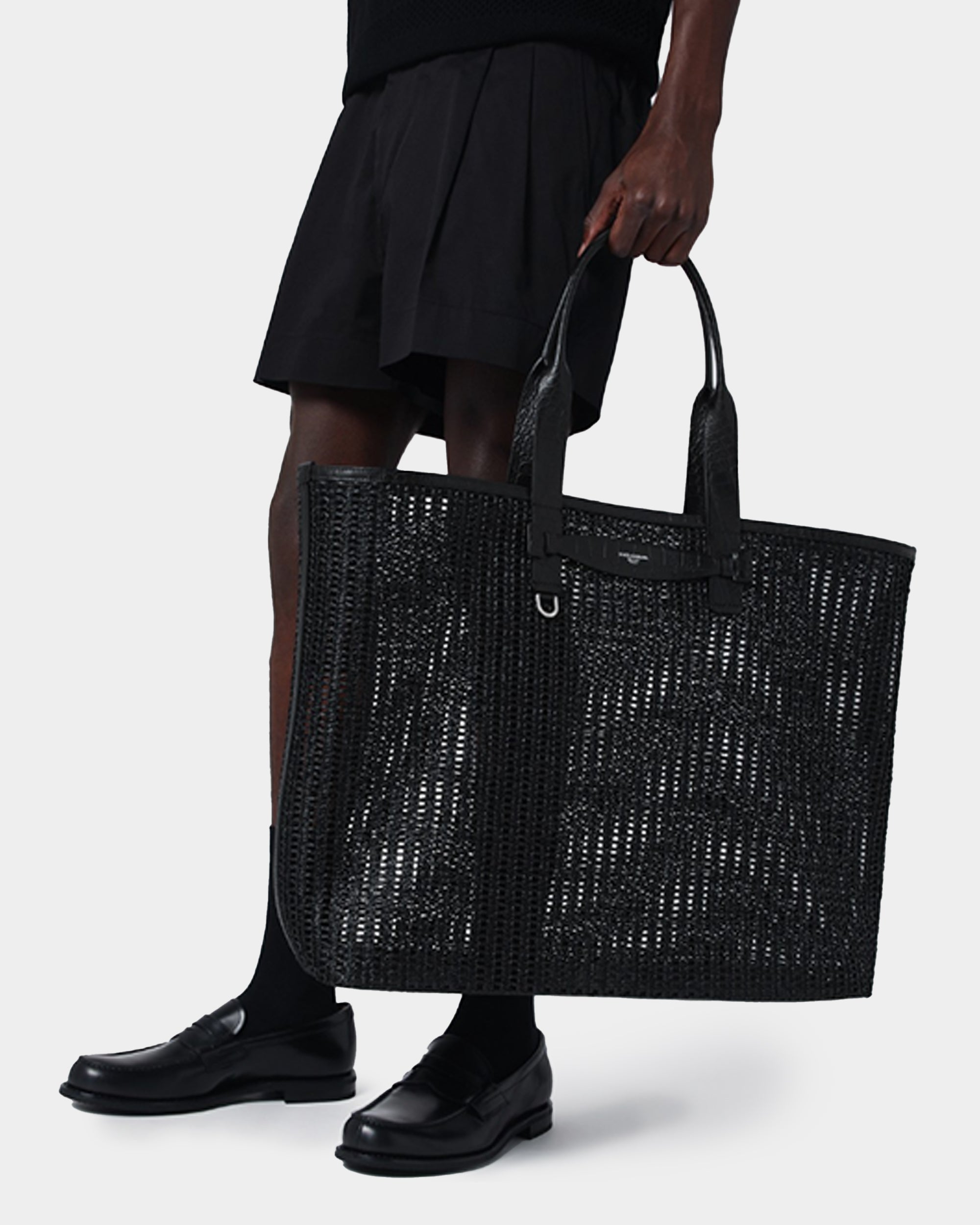 DOLCE&GABBANA ADAMO 編織托特包